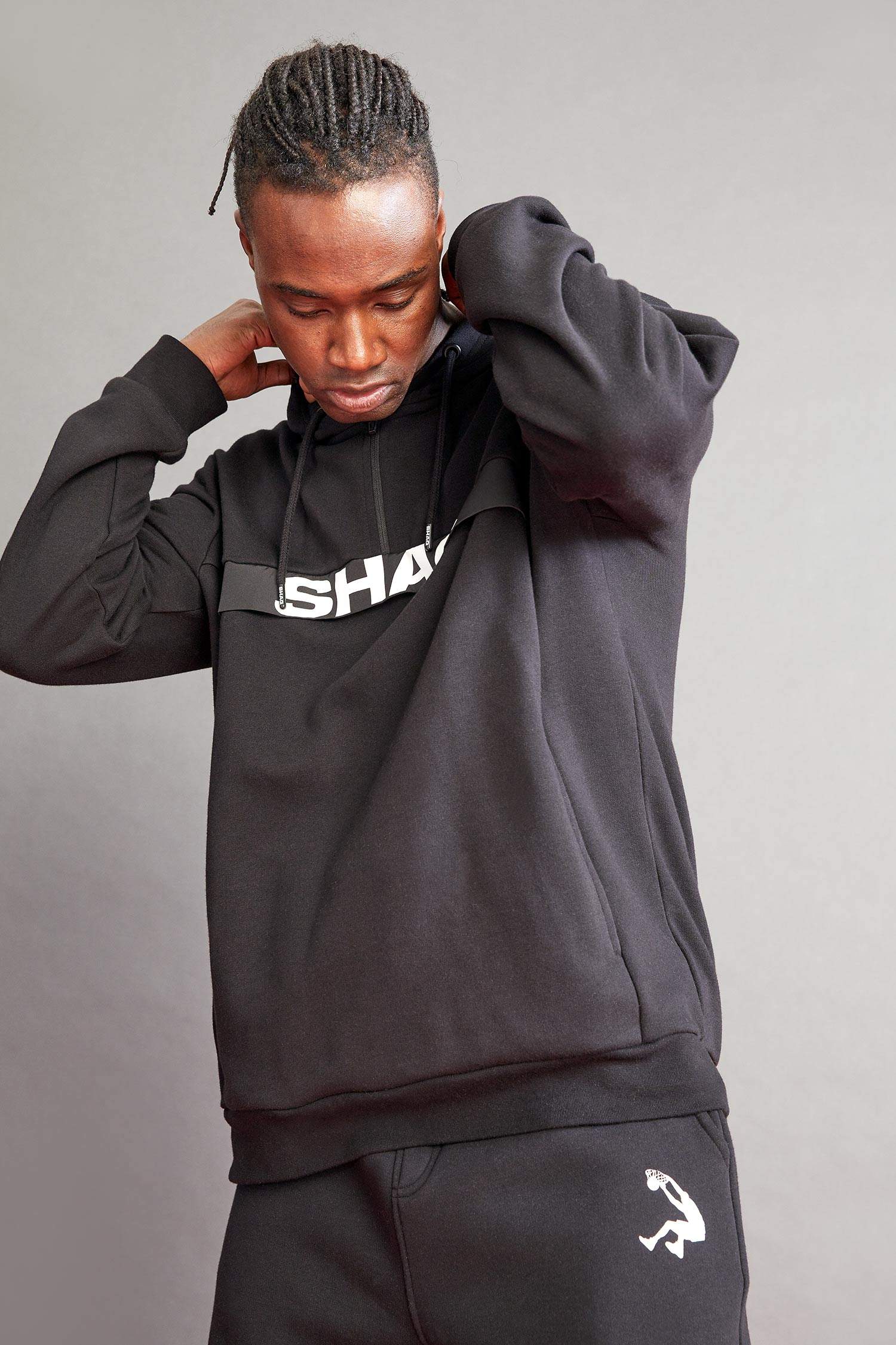Defacto Fit Shaquille O'Neal Lisanslı Standart Fit Kapüşonlu Fermuarlı Sweatshirt