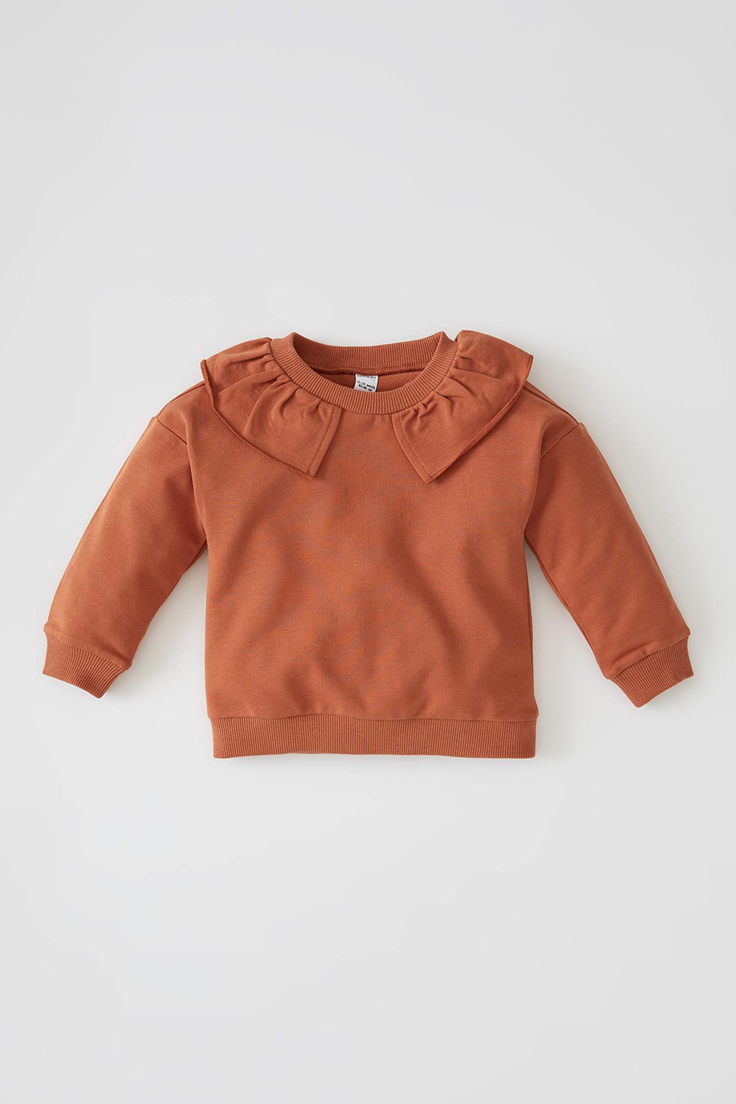 Kız Bebek Regular Fit Yakalı Sweatshirt