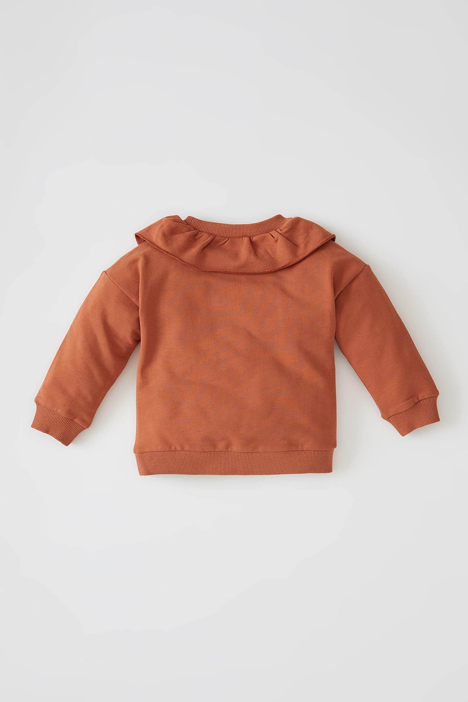 Kız Bebek Regular Fit Yakalı Sweatshirt