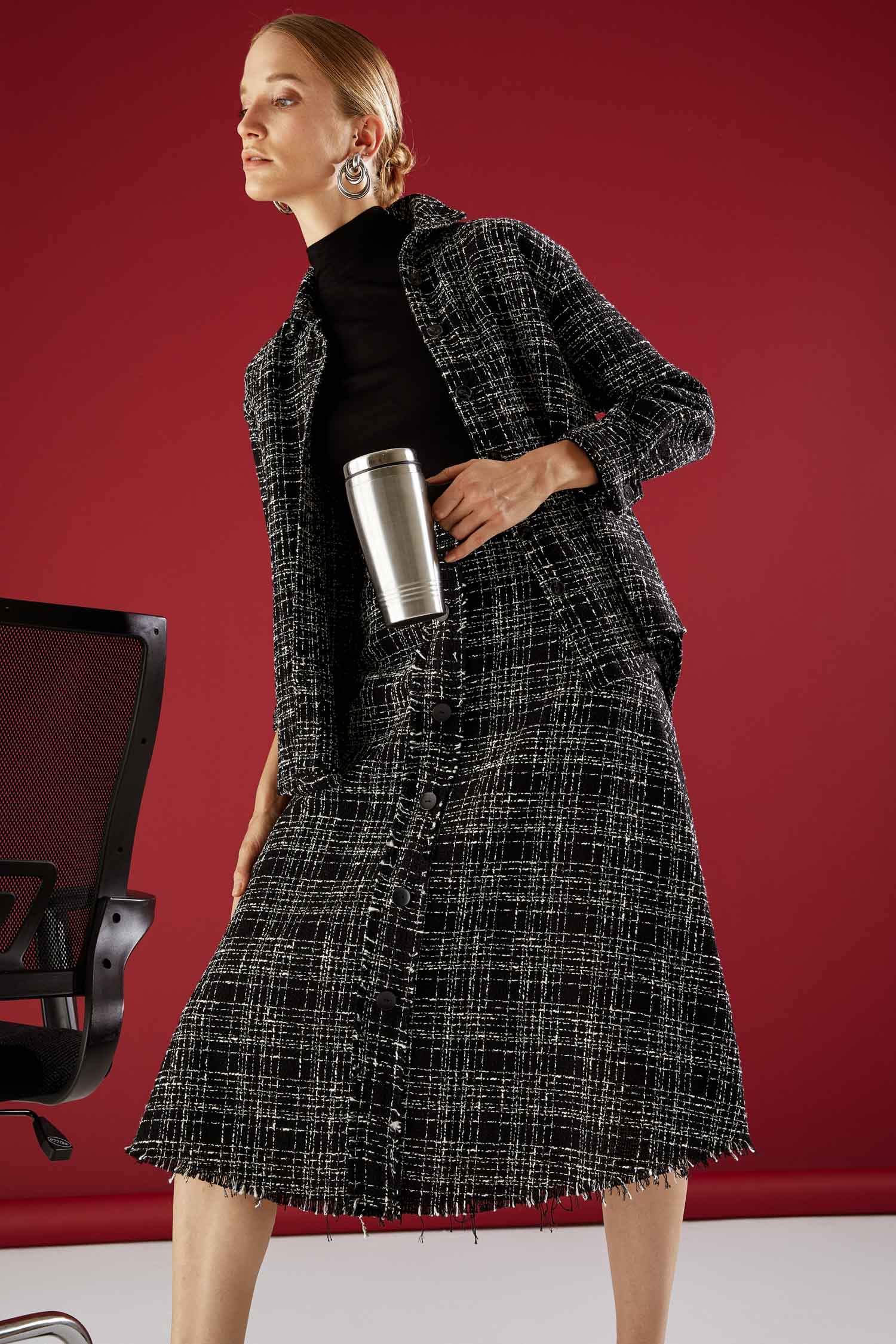 A Kesim Regular Fit Flanel Etek