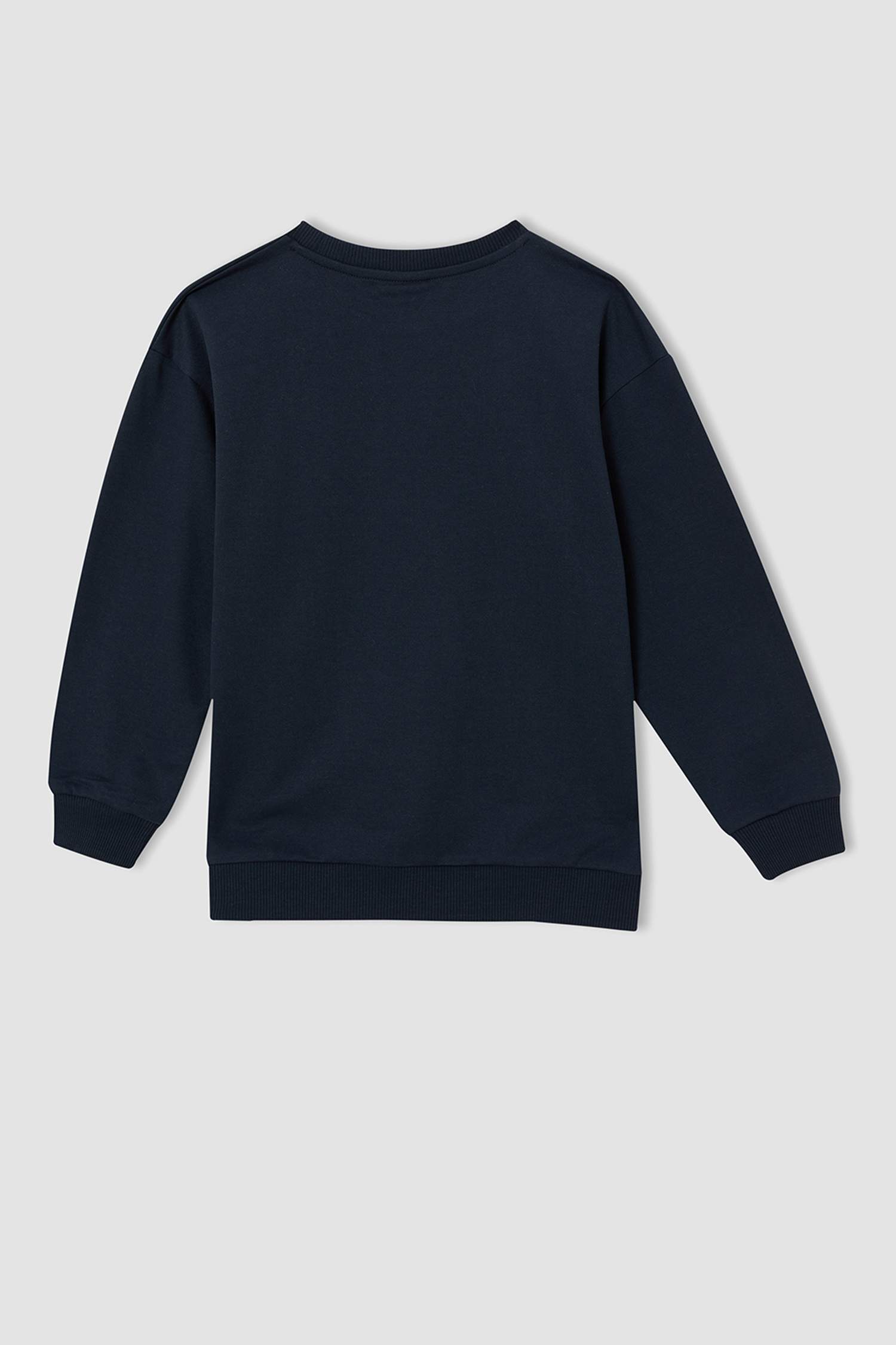 Erkek Çocuk Regular Fit Bisiklet Yaka Çizgili 2'li Sweatshirt