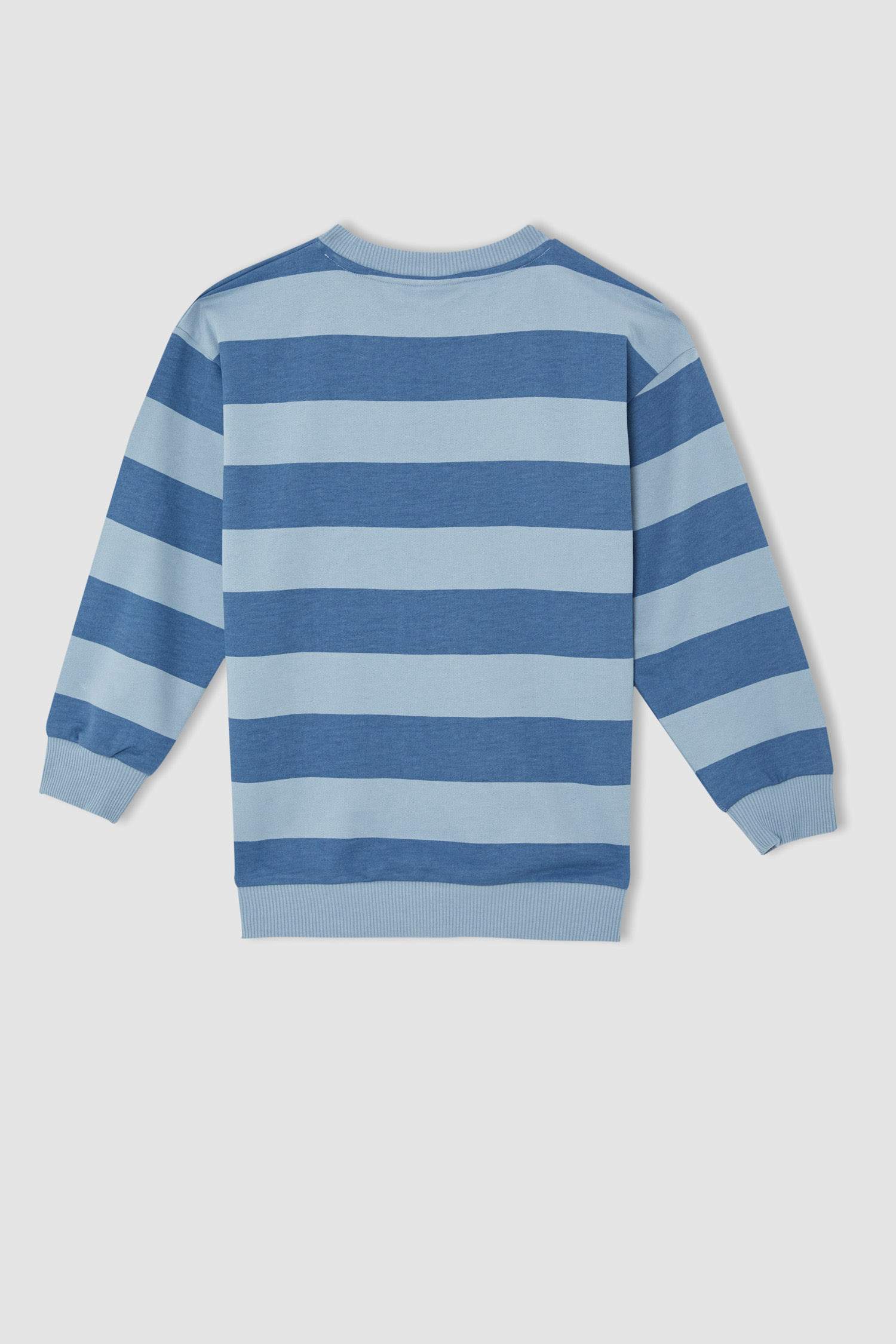 Erkek Çocuk Regular Fit Çizgili Bisiklet Yaka 2'li Sweatshirt