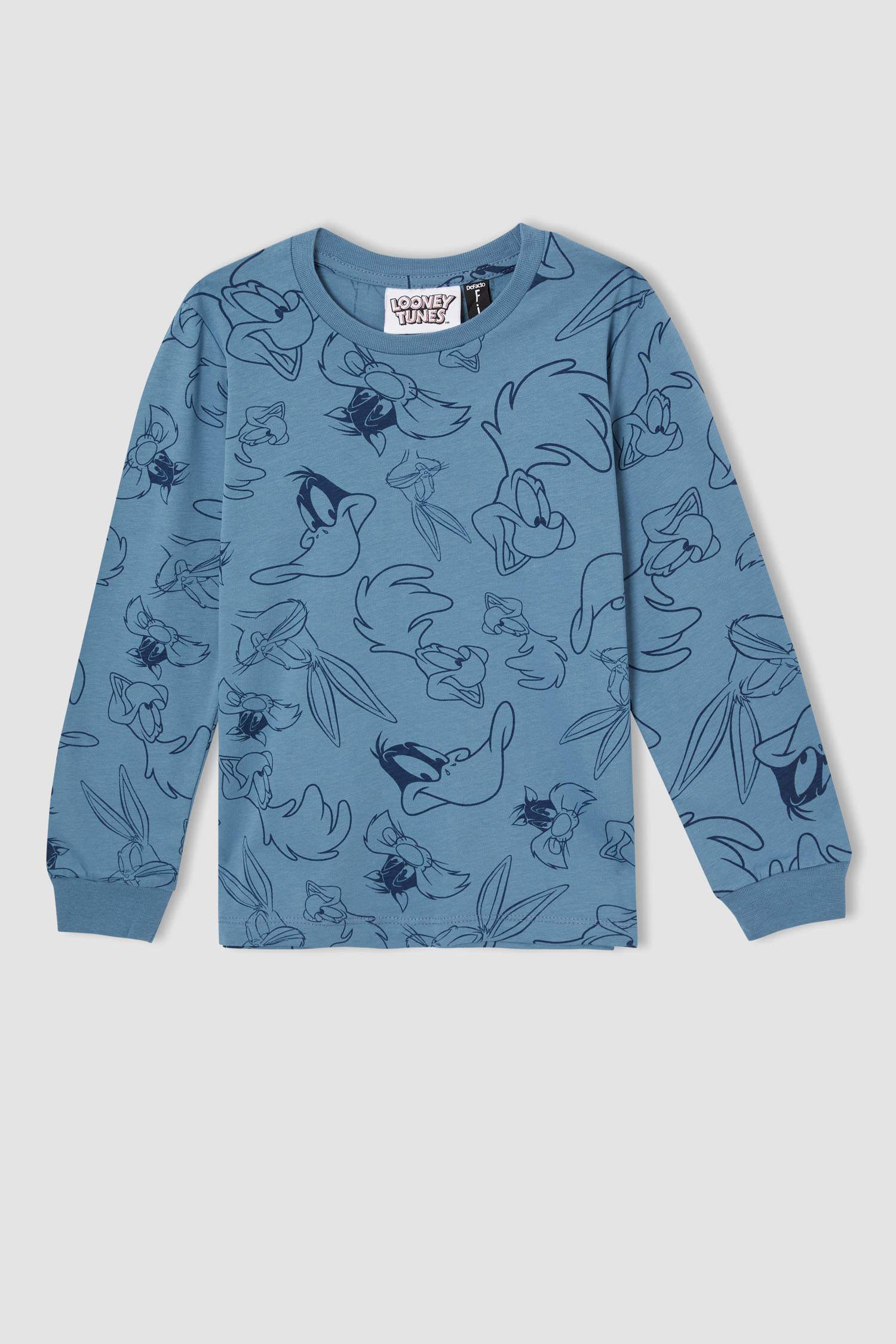 Erkek Çocuk Looney Tunes Lisanslı Uzun Kollu Pijama Takımı