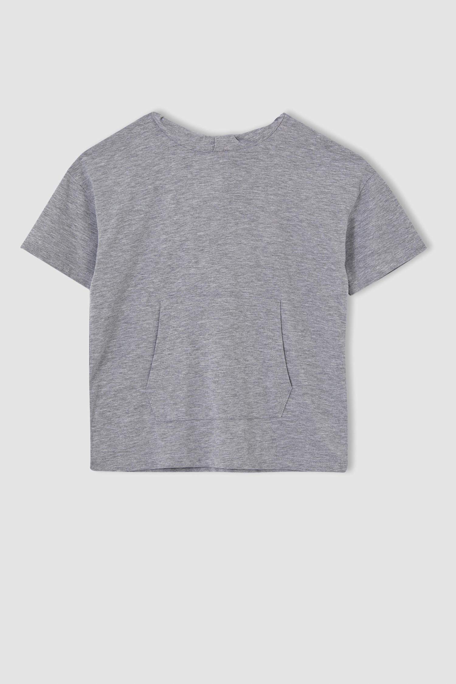 Erkek Çocuk Oversize Fit Kapüşonlu Kısa Kollu Tişört