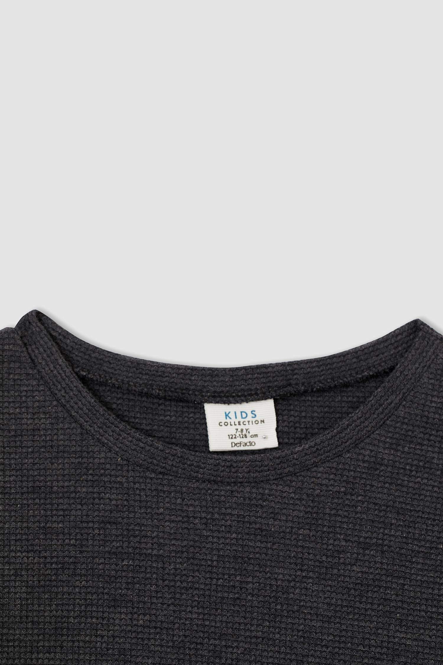 Erkek Çocuk Oversize Fit Dokulu Kısa Kollu Tişört