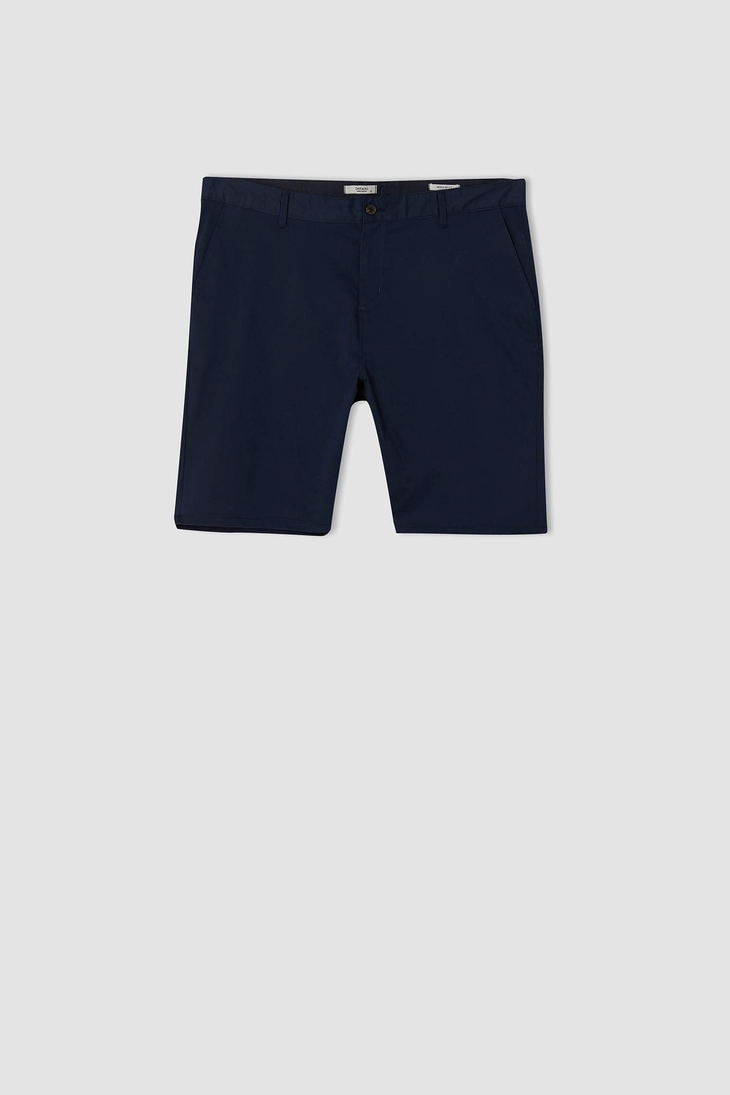Büyük Beden Regular Fit Basic Bermuda Şort