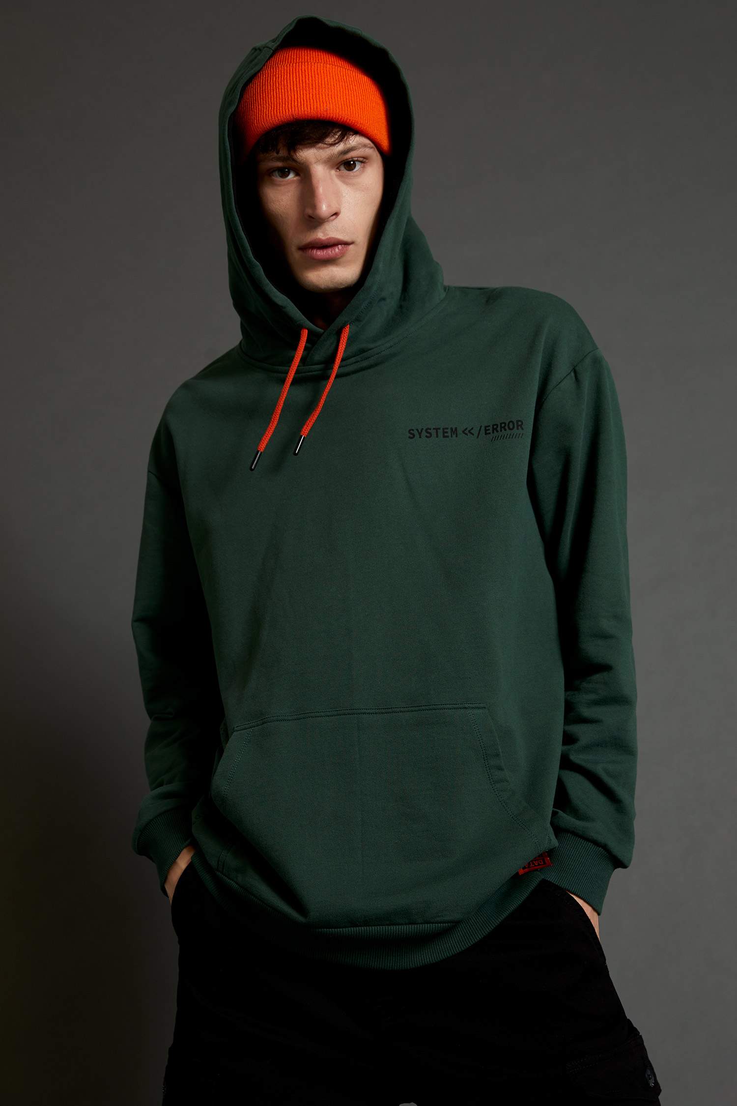 Oversize Fit Kapüşonlu Kanguru Cepli Uzun Kollu Sweatshirt