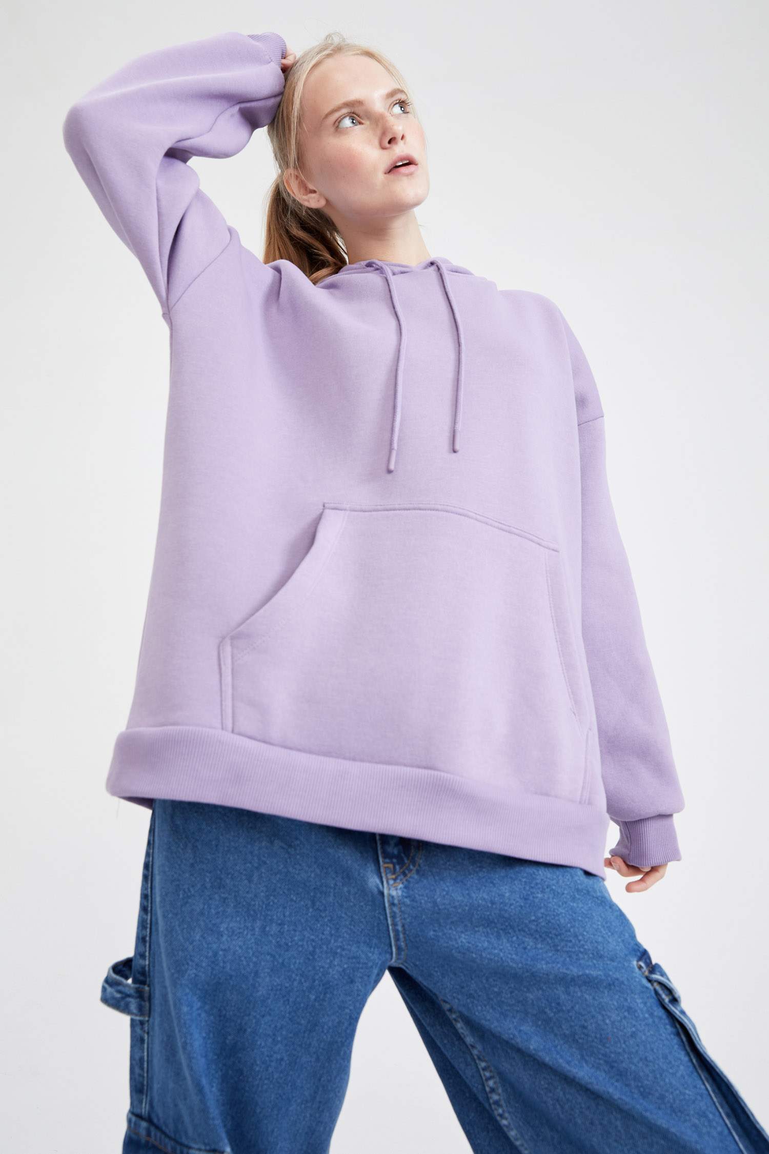 Regular Fit Cepli Uzun Kollu Sweatshirt