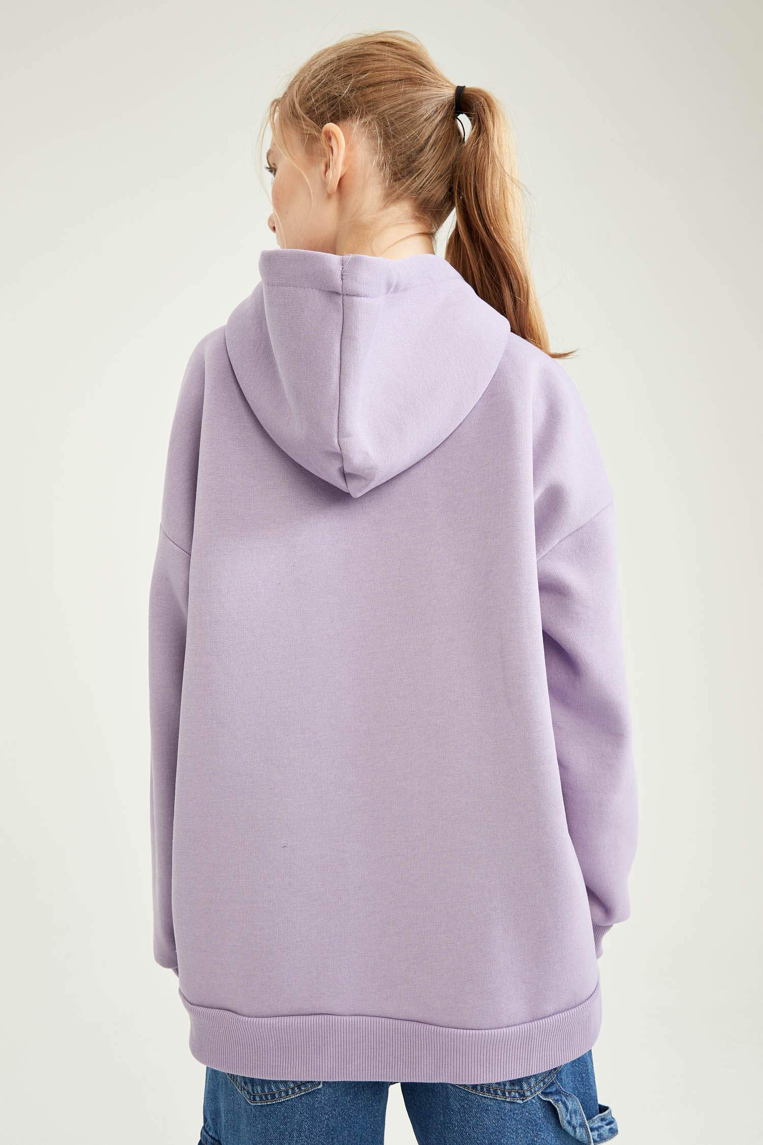 Regular Fit Cepli Uzun Kollu Sweatshirt