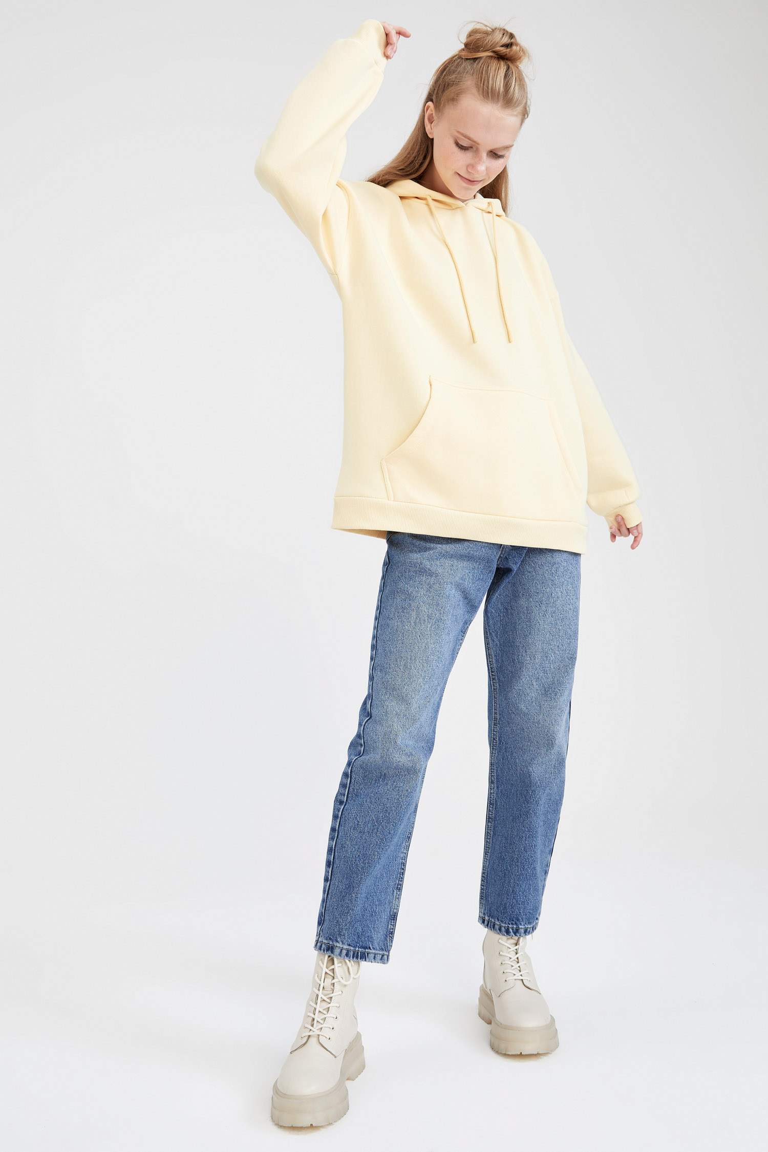 Regular Fit Cepli Uzun Kollu Sweatshirt