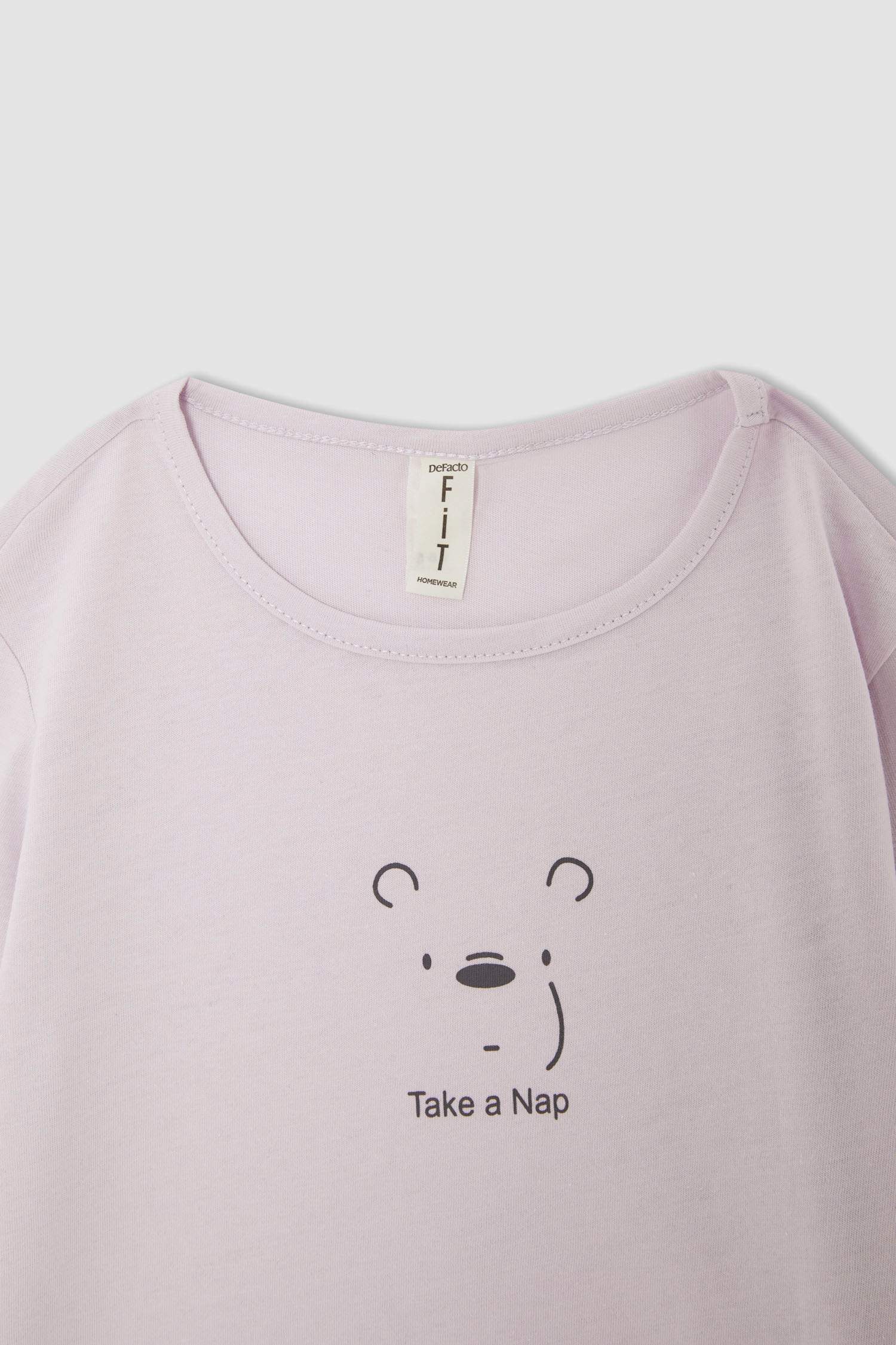 Kız Çocuk Regular Fit Pamuklu 2'li Uzun Kollu Pijama Takım