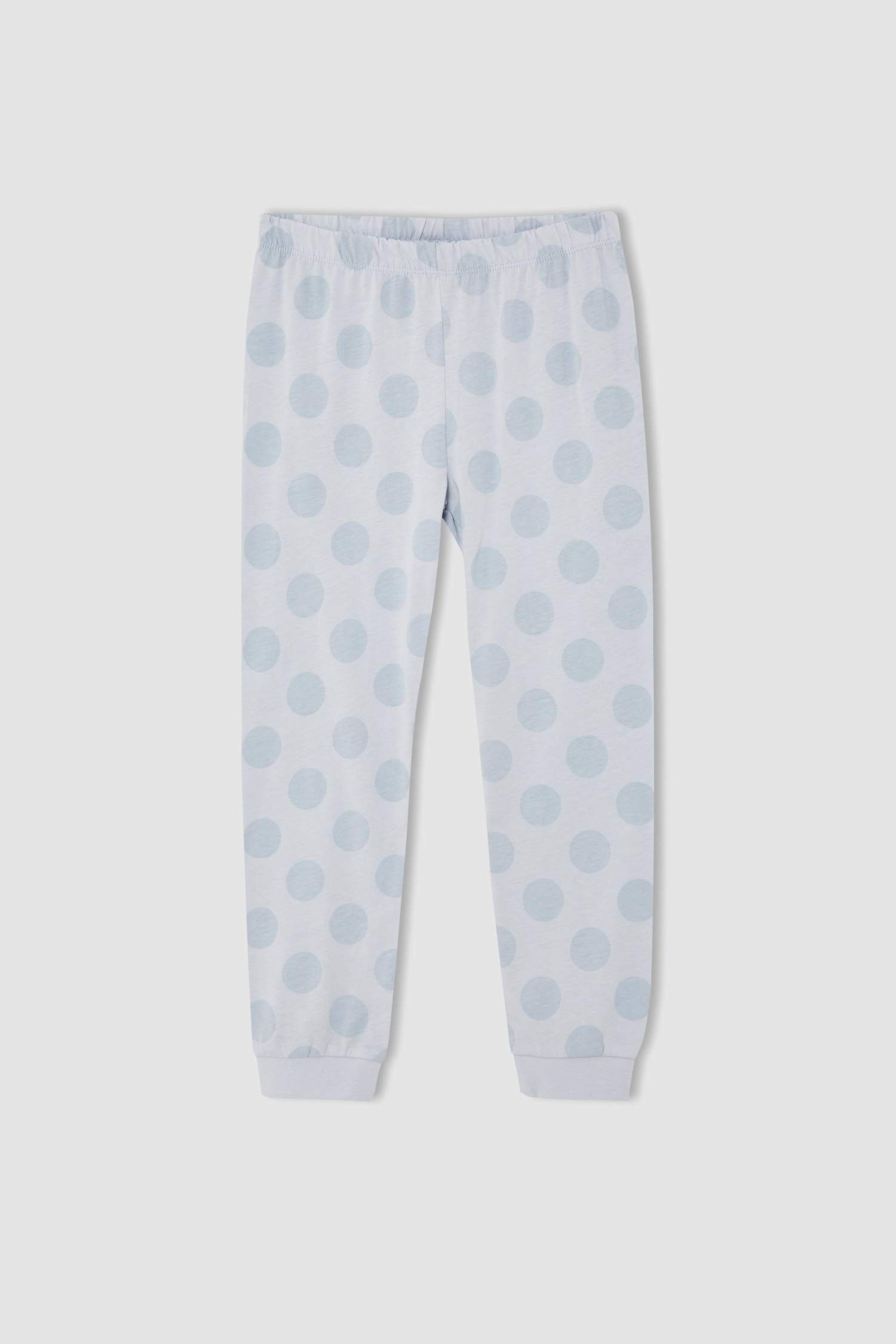 Kız Çocuk Regular Fit Pamuklu 2'li Uzun Kollu Pijama Takım