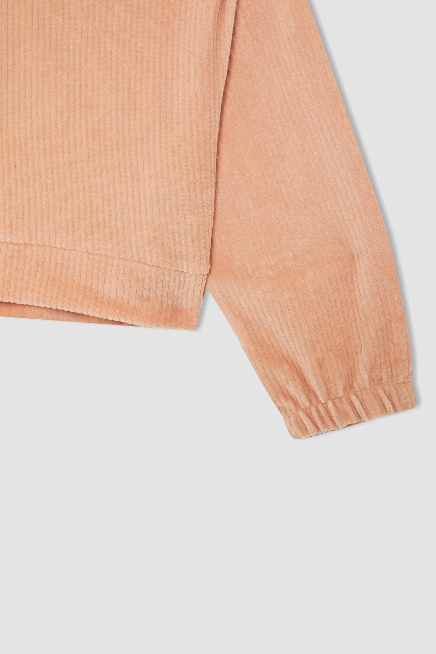 Kız Çocuk Regular Fit Kadife Uzun Kollu Pijama Takım
