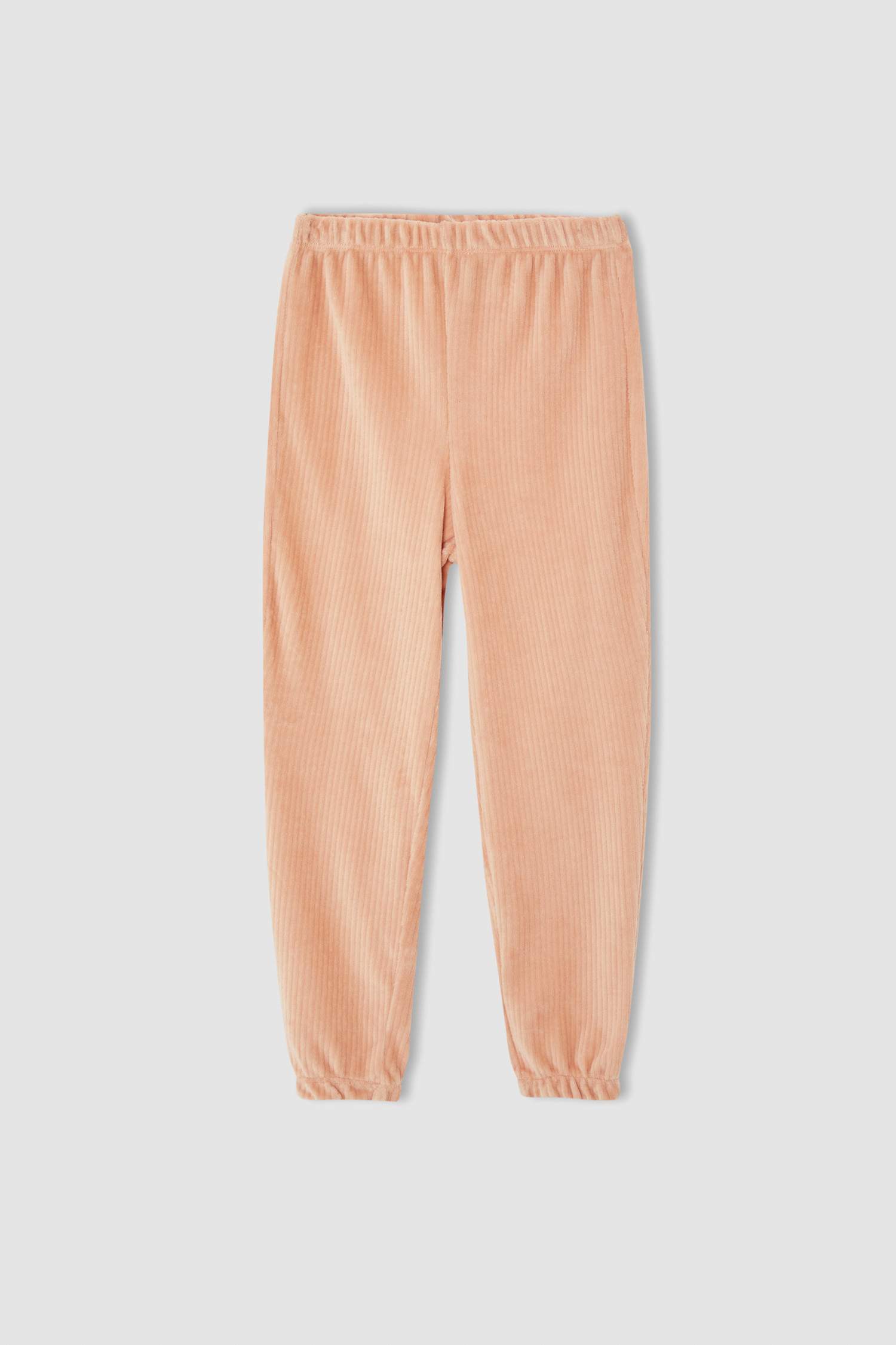 Kız Çocuk Regular Fit Kadife Uzun Kollu Pijama Takım