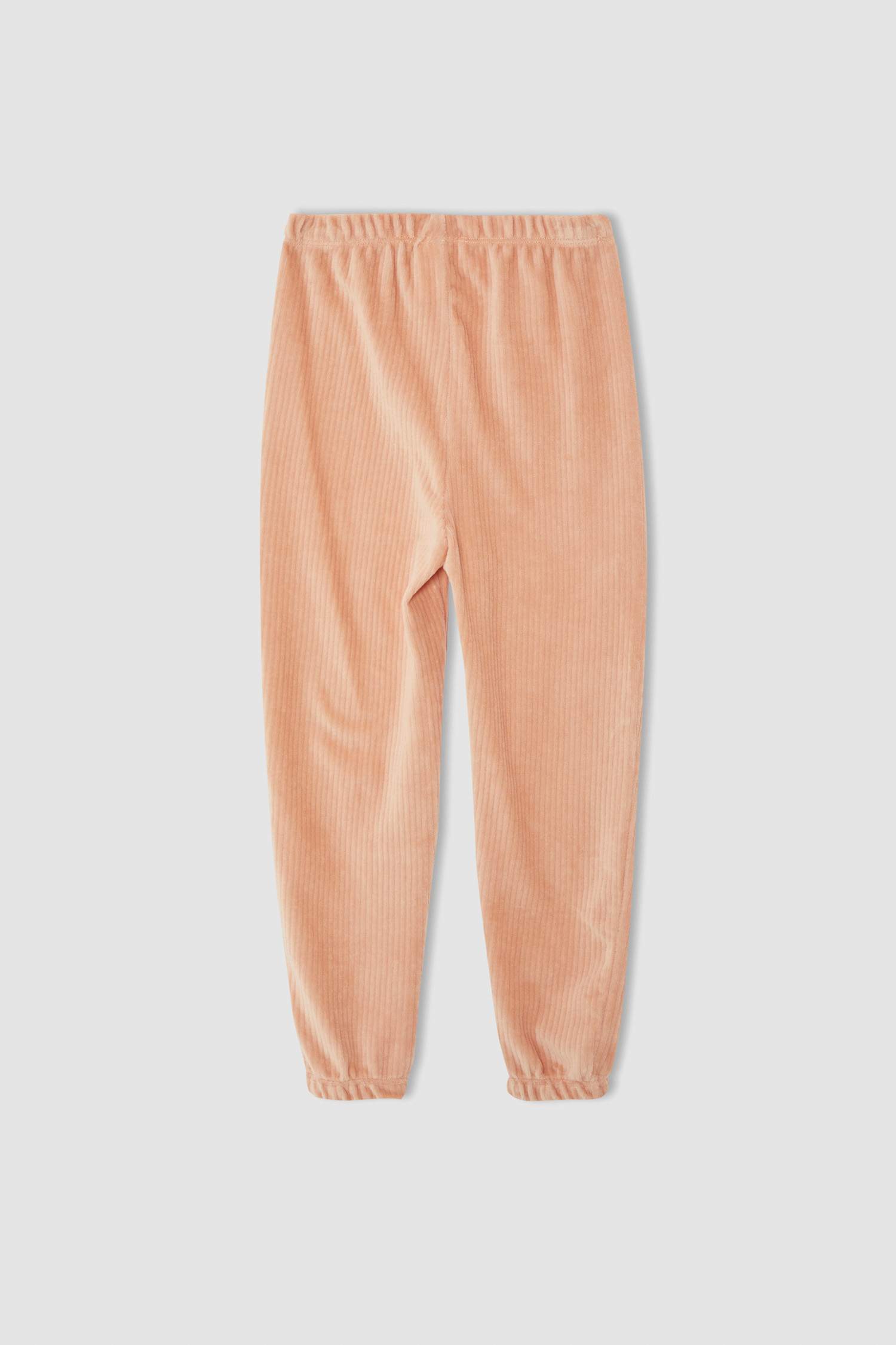 Kız Çocuk Regular Fit Kadife Uzun Kollu Pijama Takım
