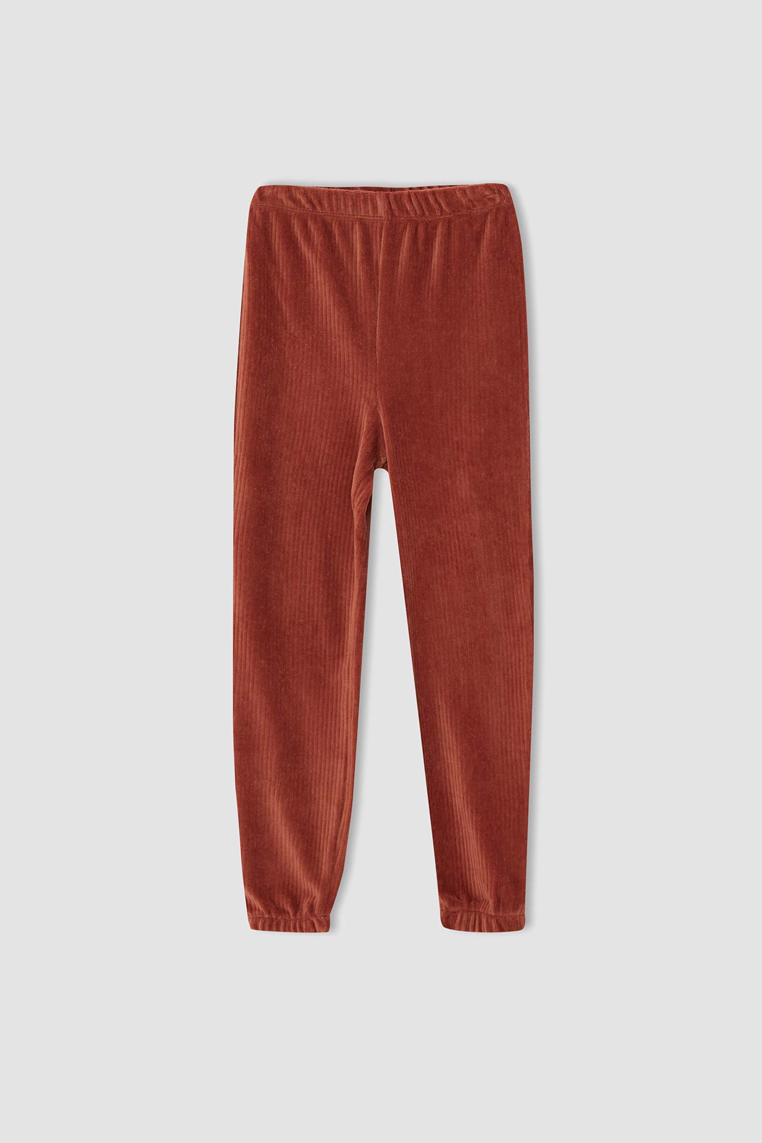Kız Çocuk Regular Fit Kadife Uzun Kollu Pijama Takım