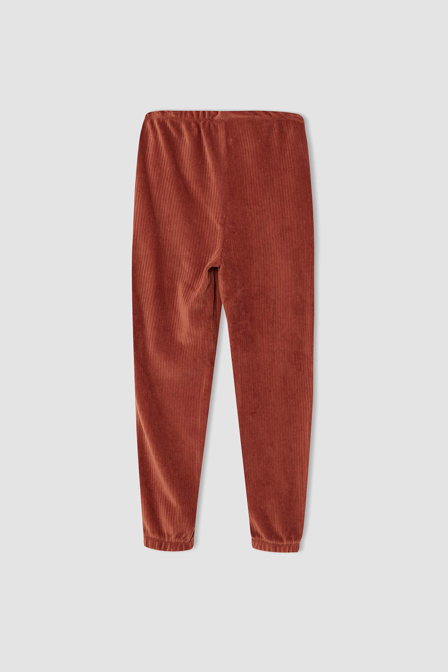 Kız Çocuk Regular Fit Kadife Uzun Kollu Pijama Takım
