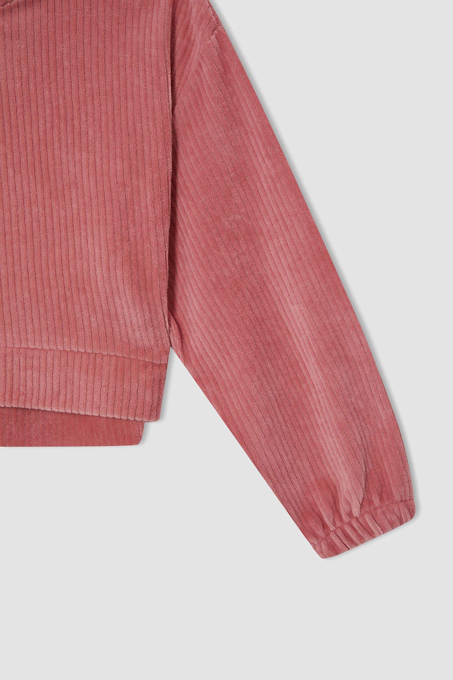 Kız Çocuk Regular Fit Kadife Uzun Kollu Pijama Takım