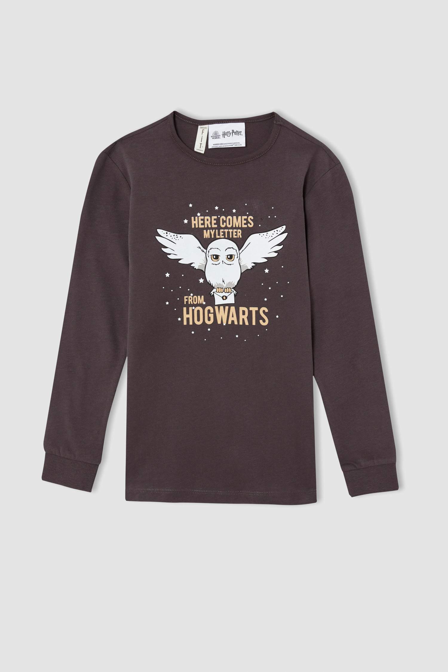 Kız Çocuk Harry Potter Lisanslı Uzun Kollu Pamuklu Pijama Takımı