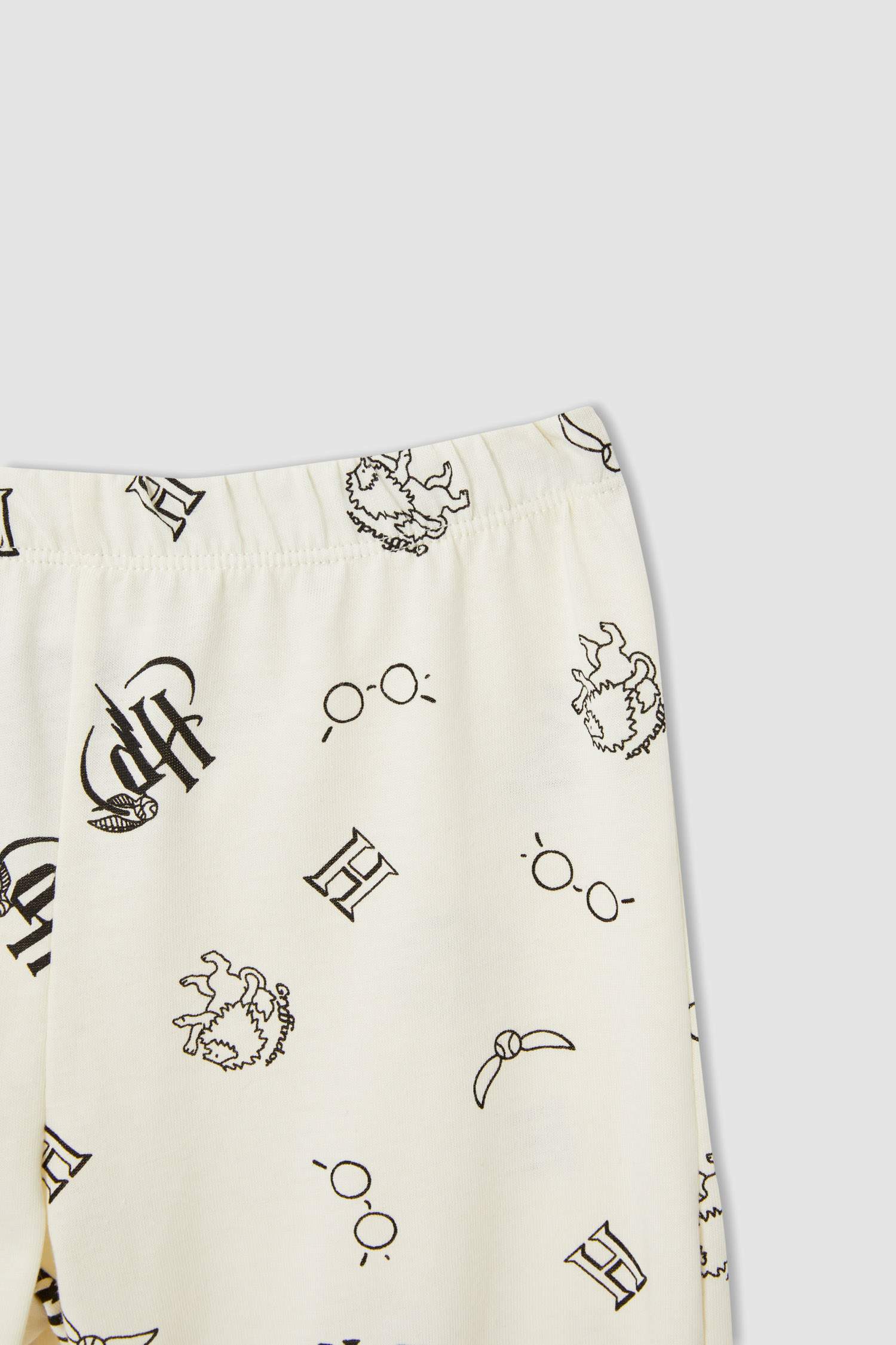 Kız Çocuk Harry Potter Lisanslı Uzun Kollu Pamuklu Pijama Takımı