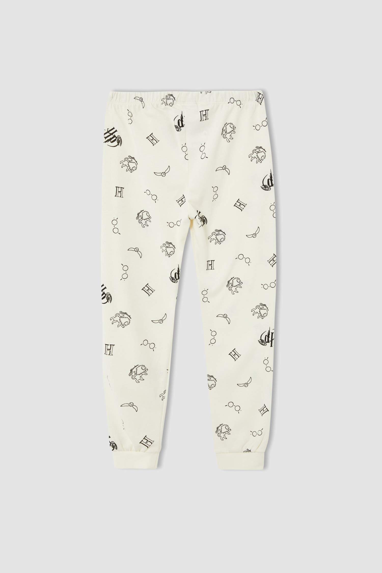 Kız Çocuk Harry Potter Lisanslı Uzun Kollu Pamuklu Pijama Takımı