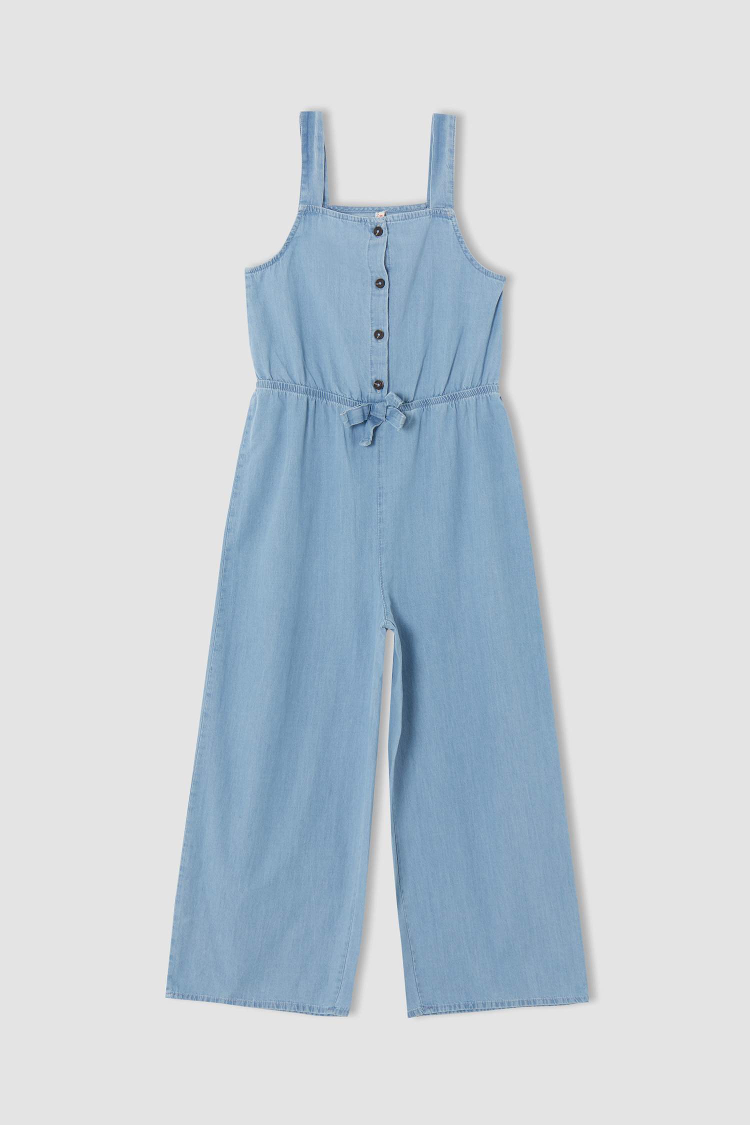 Defacto Kız Çocuk Regular Fit Geniş Paça Jean Tulum. 1 Defacto Kız Çocuk Regular Fit Geniş Paça Jean Tulum. 1
