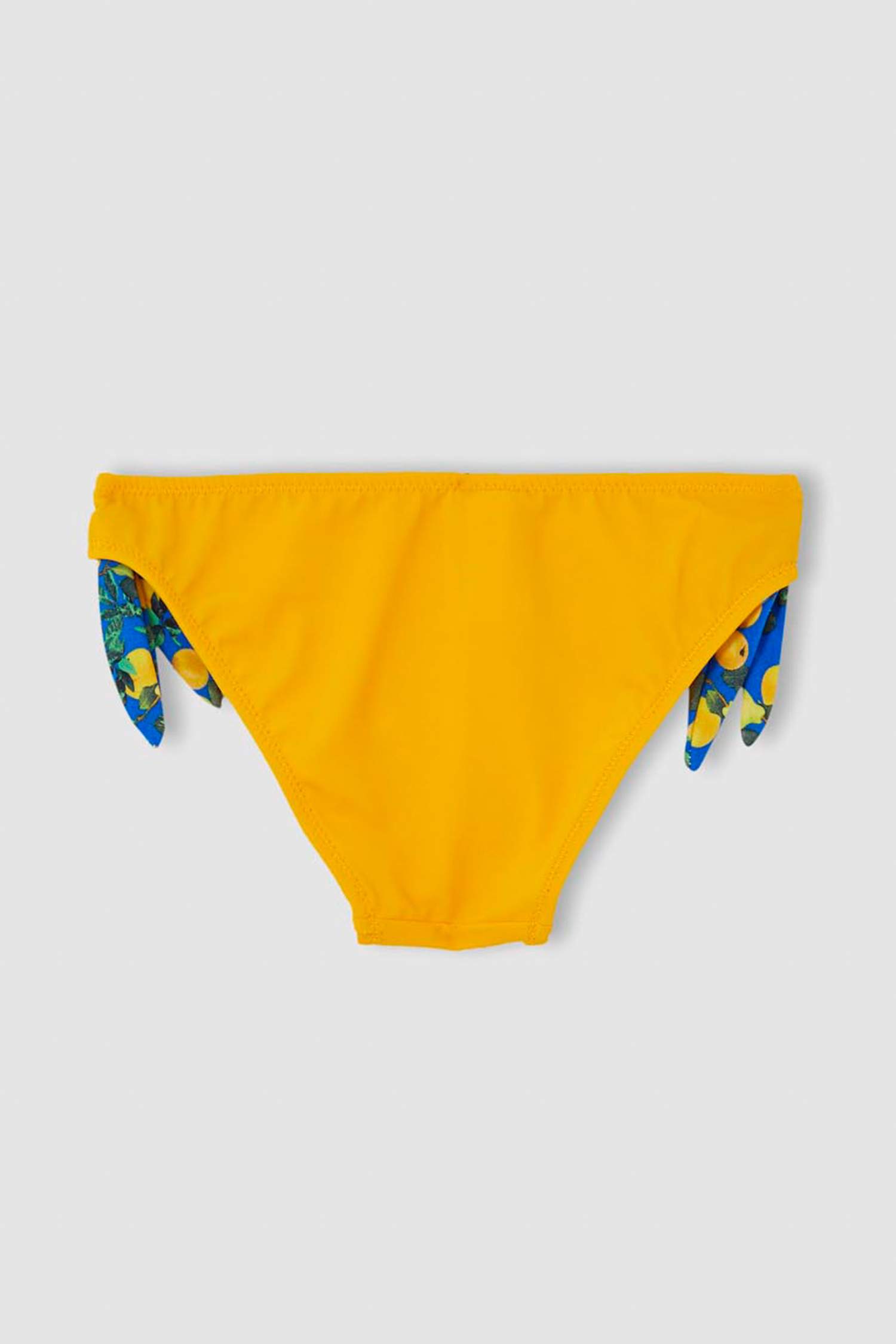 Kız Çocuk Limon Desenli Esnek Bikini Takımı