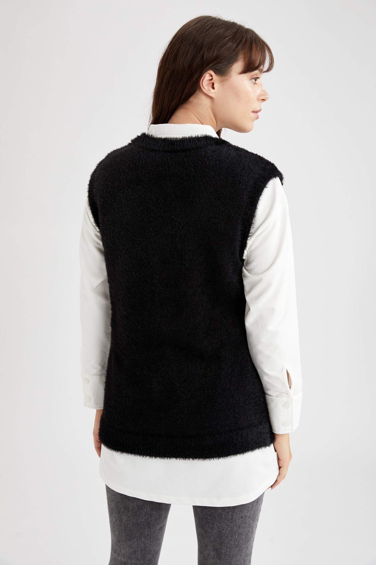 Regular Fit V Yaka Triko Tunik