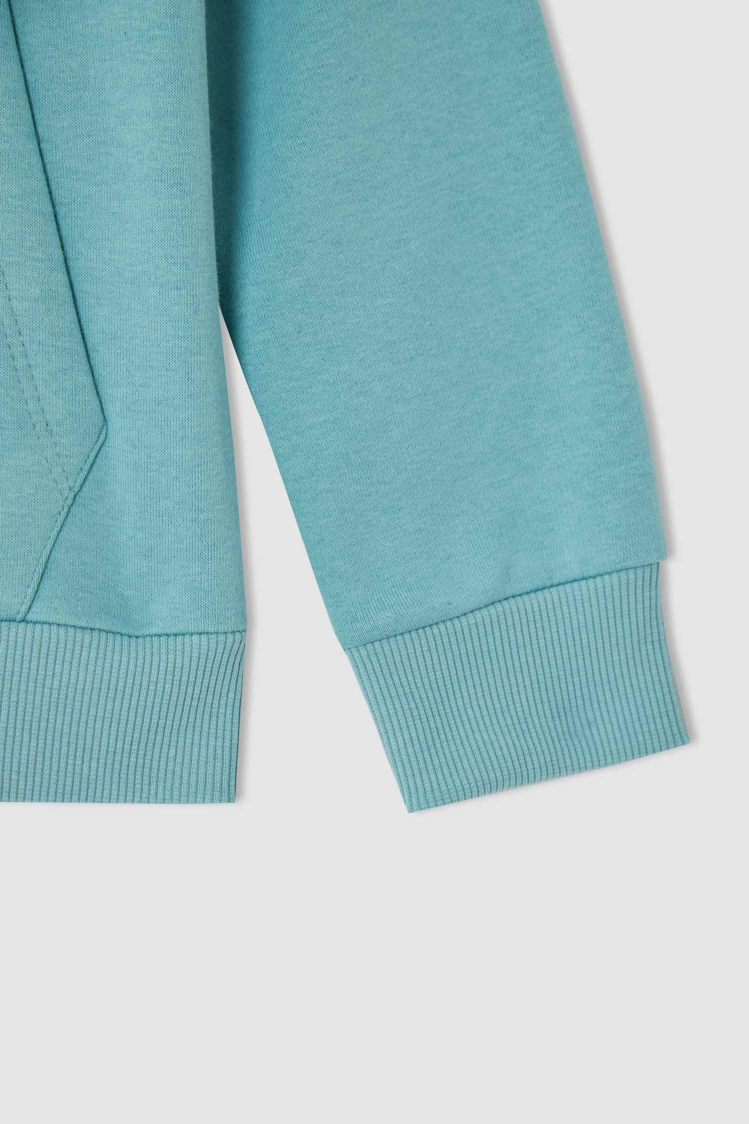 Erkek Çocuk Regular Fit Kapüşonlu Kanguru Cepli Sweatshirt