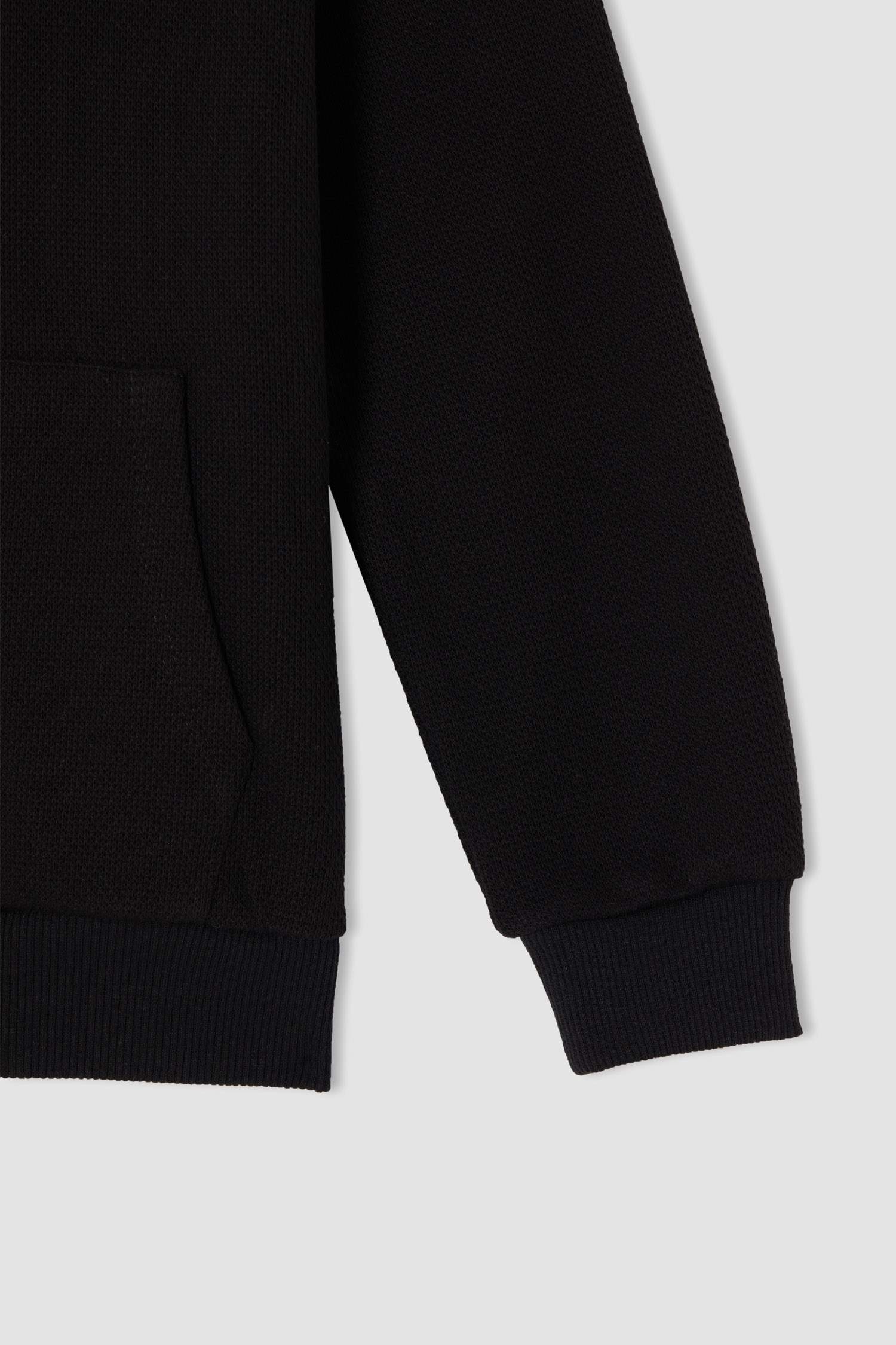 Erkek Çocuk Regular Fit Kapüşonlu Kanguru Cepli Sweatshirt