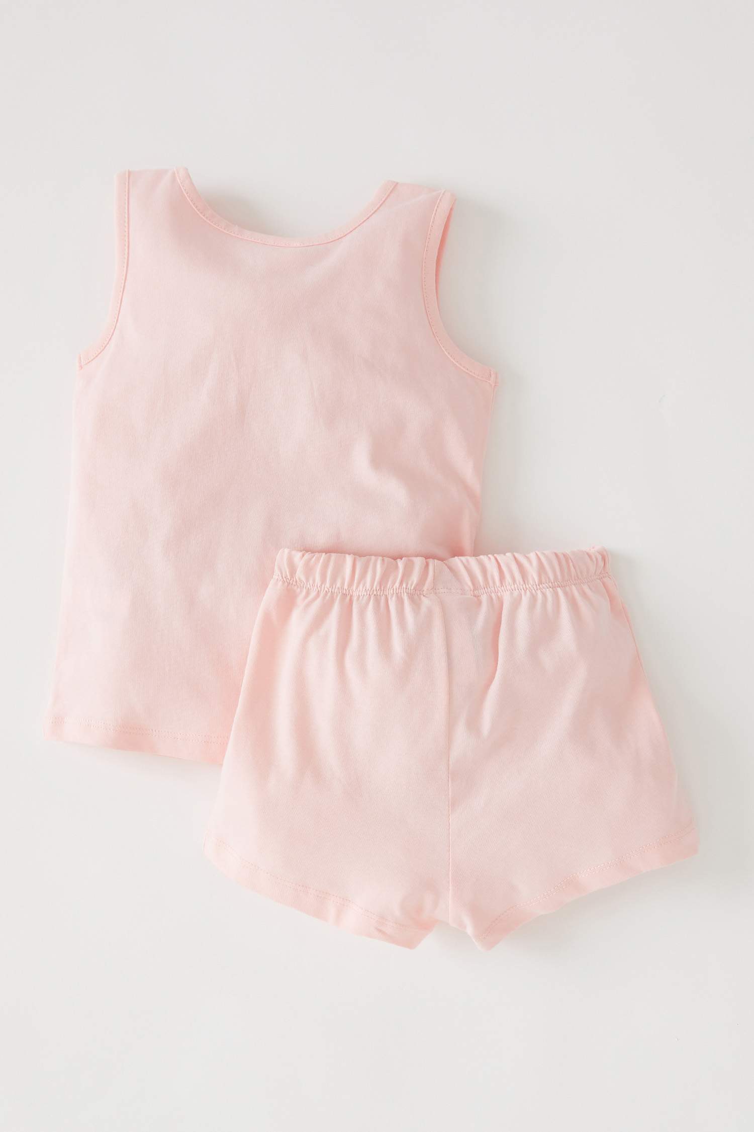 Kız Bebek Avokado Baskılı Kolsuz Pamuklu Pijama Takımı