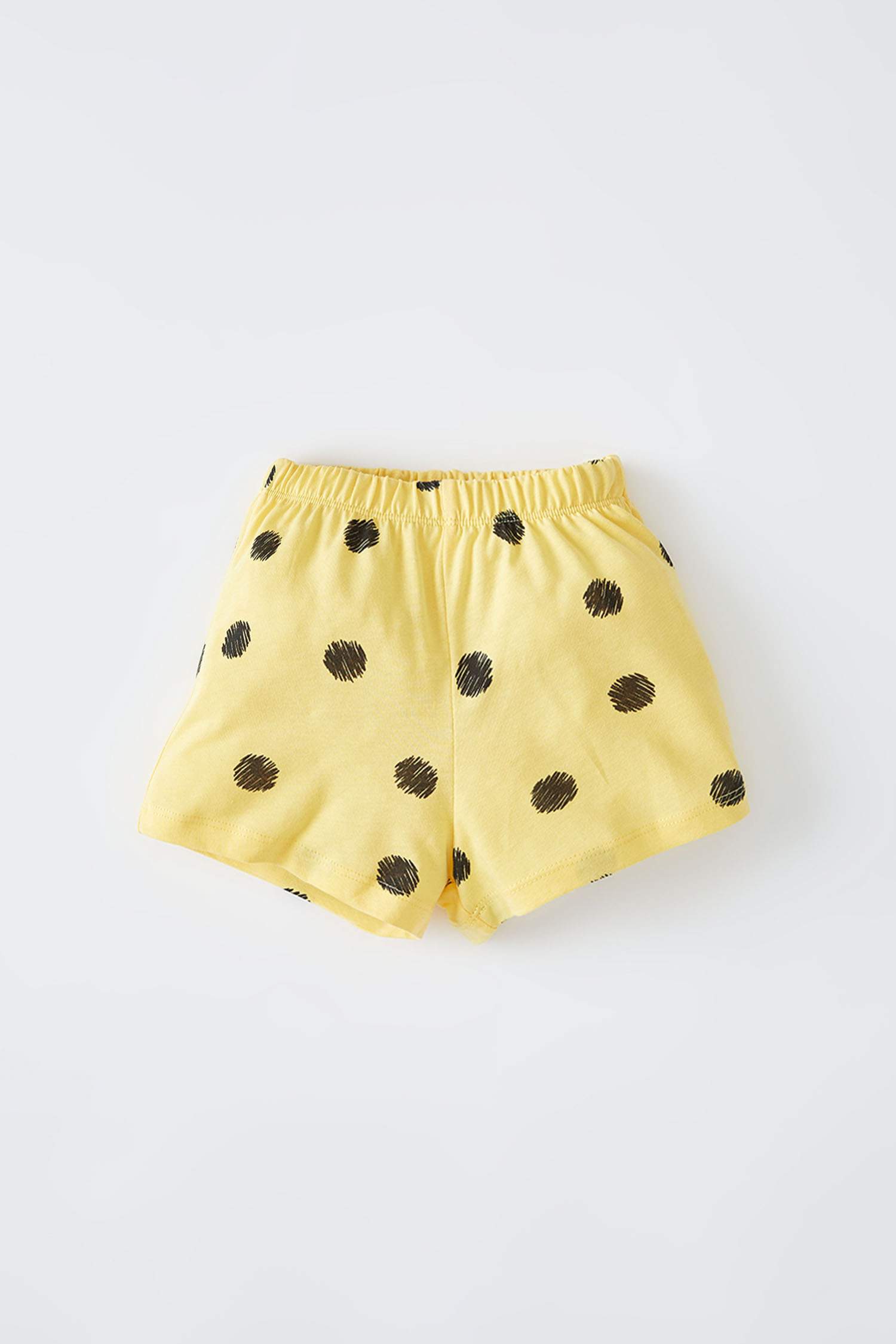 Kız Bebek Arı Baskılı Kolsuz Pamuklu Pijama Takımı