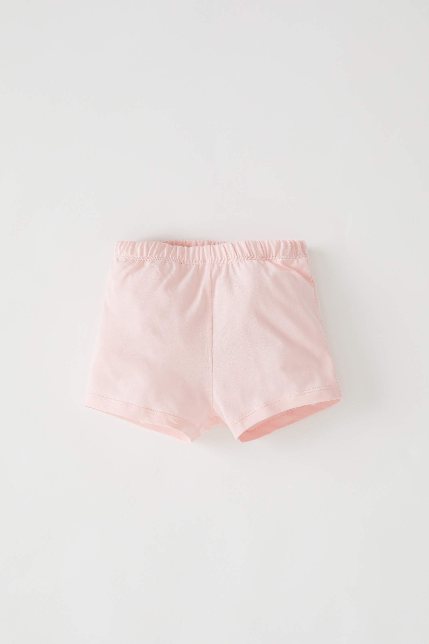 Kız Bebek Çiçekli Kısa Kollu Pamuklu Pijama Takımı