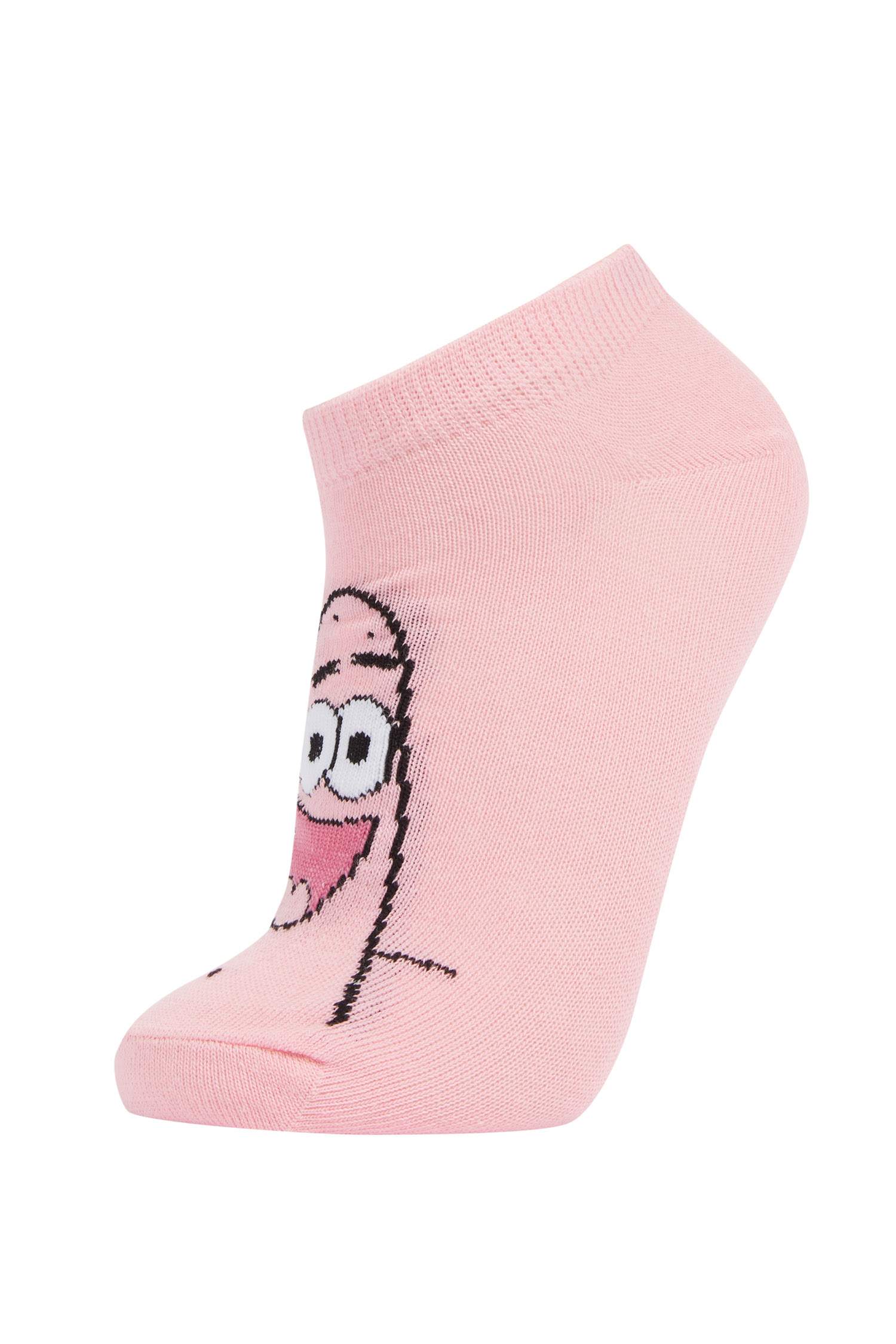 Kadın SpongeBob Lisanslı Pamuk 3'lü Patik Çorap
