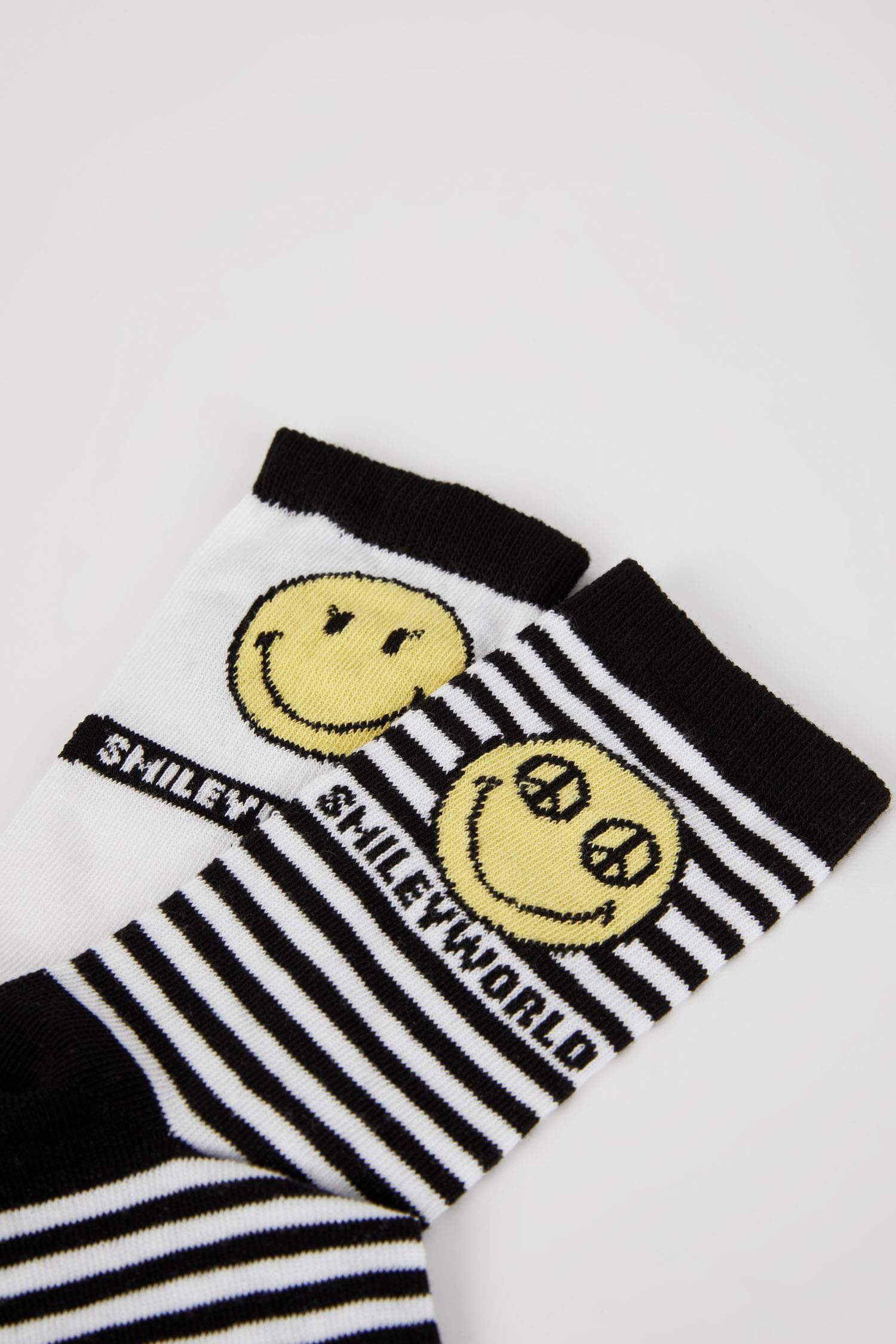 Kadın SmileyWorld Lisanslı Pamuk 2'li Uzun Çorap