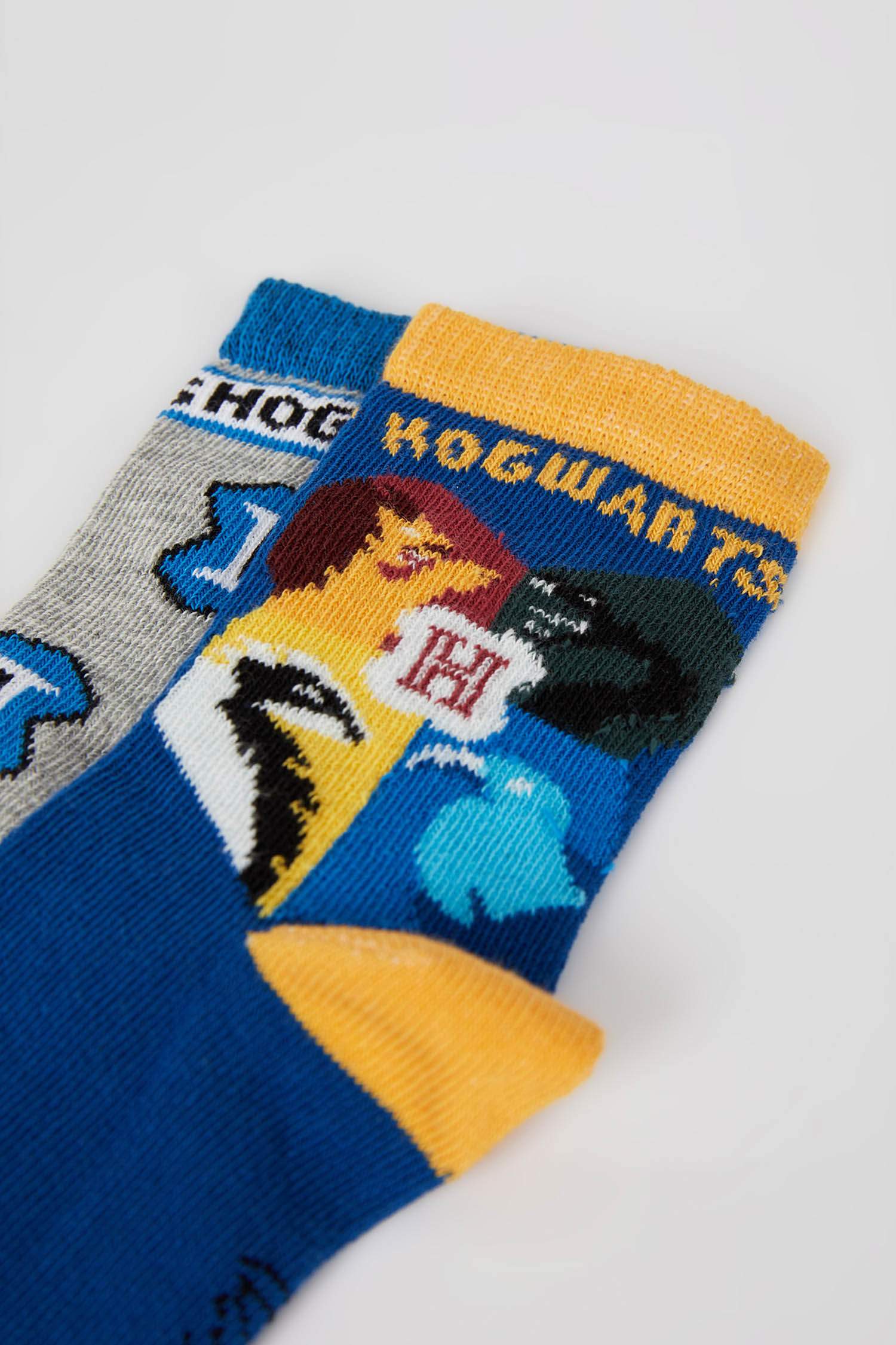 Erkek Çocuk Harry Potter Lisanslı Pamuklu 2'li Uzun Çorap