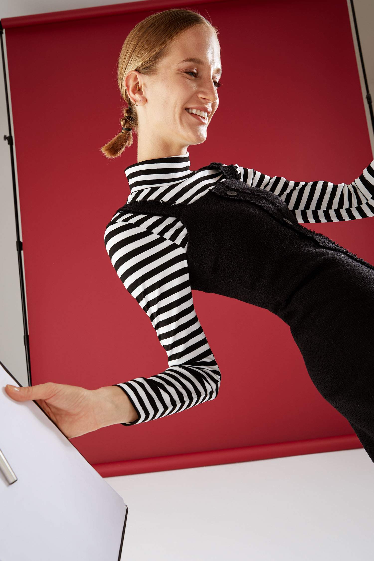 Çizgili Slim Fit Uzun Kollu Tişört