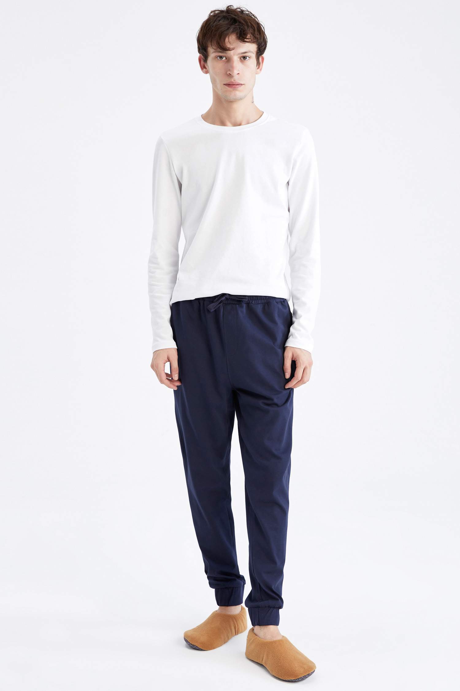 Slim Fit Pamuklu Jogger Pijama Altı