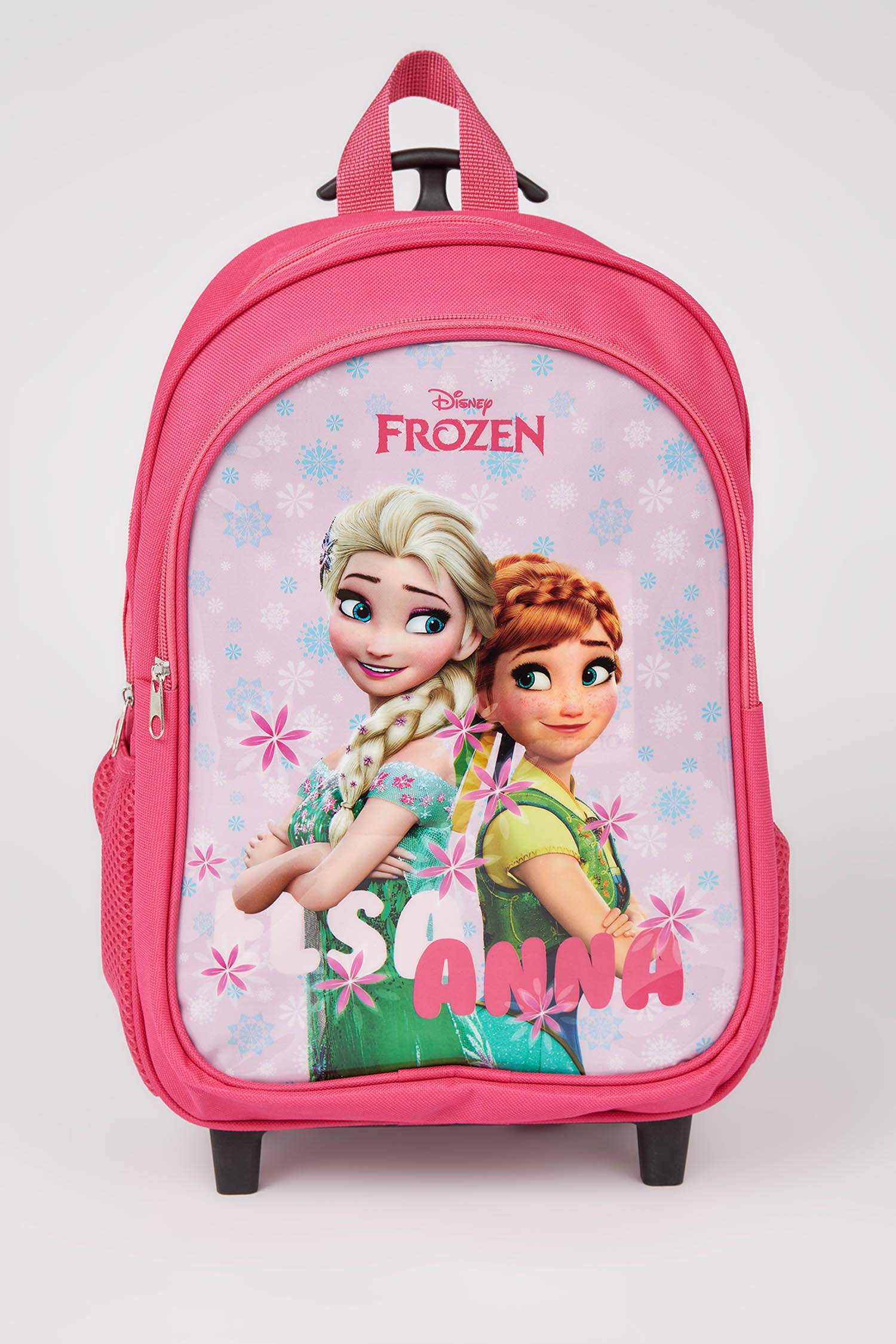 Kız Çocuk Frozen Lisanslı Çek Çekli Okul Çantası