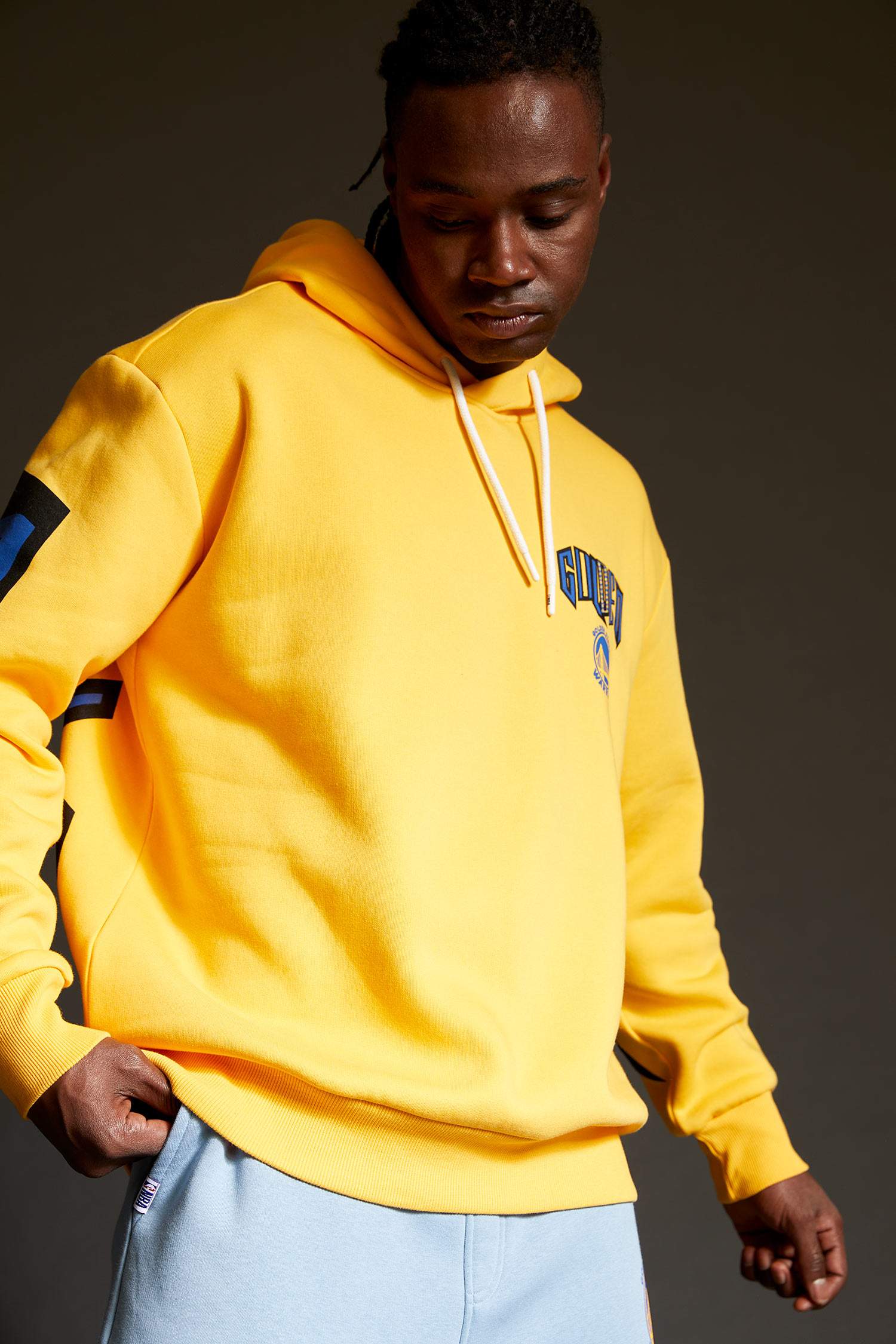NBA Golden State Warriors Lisanslı Oversize Fit Kapüşonlu Sırt Baskılı Sweatshirt