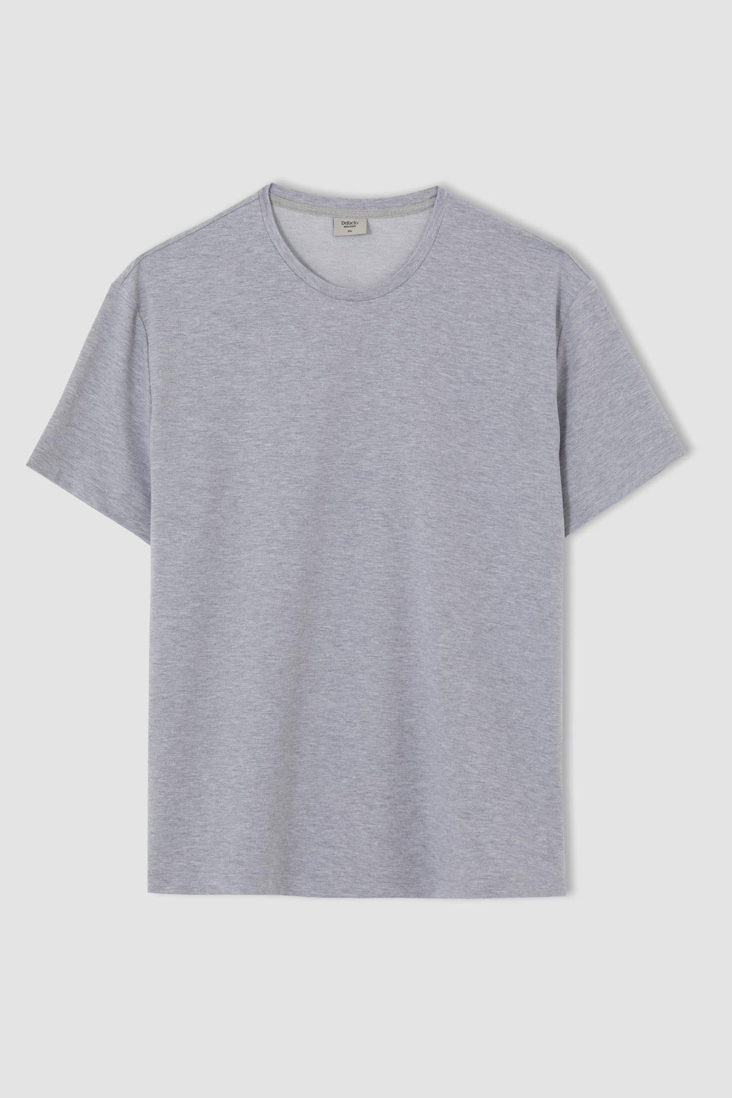 Regular Fit Bisiklet Yaka Basic Kısa Kollu Tişört