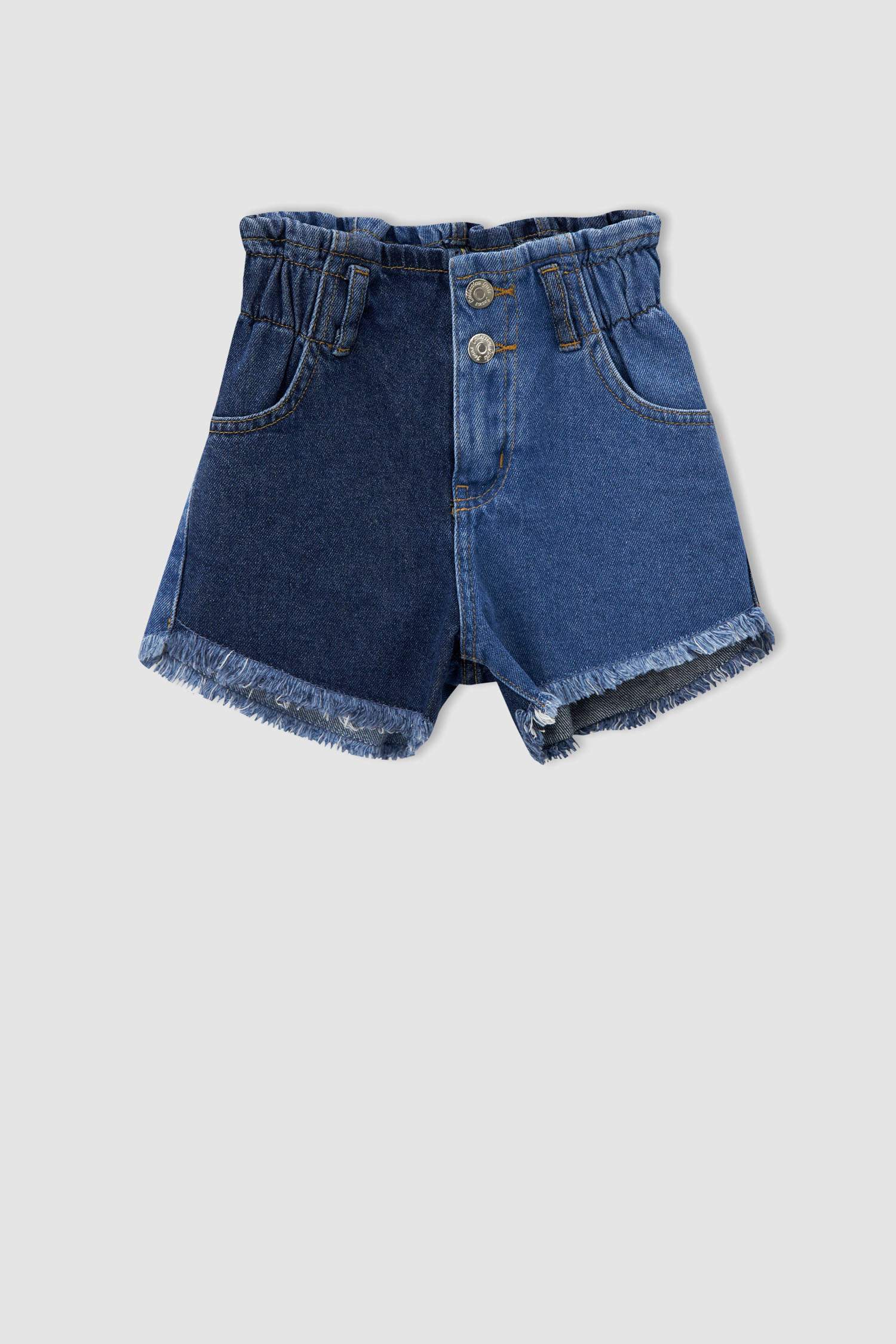 Kız Çocuk Mom Fit Jean Şort