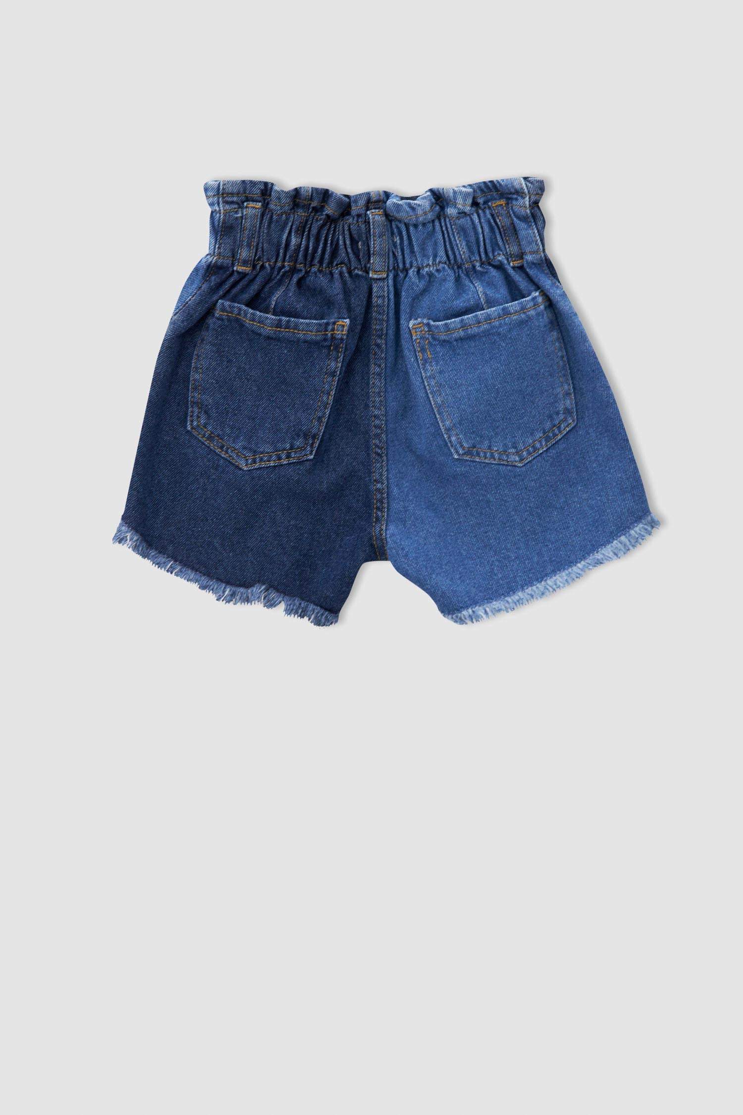 Kız Çocuk Mom Fit Jean Şort