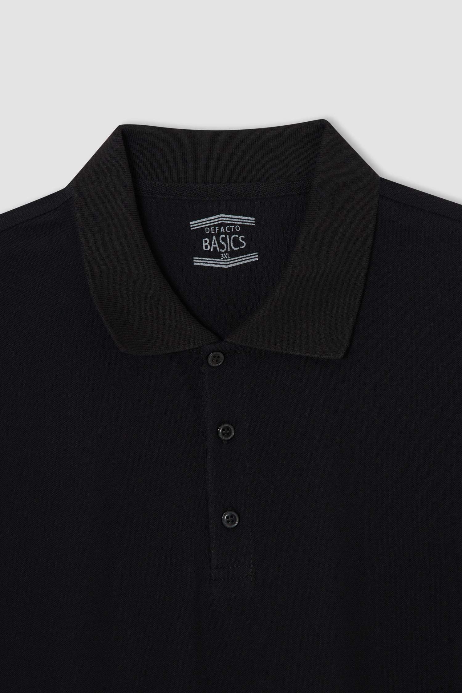 Büyük Beden Regular Fit Polo Yaka Basic Kısa Kollu Tişört