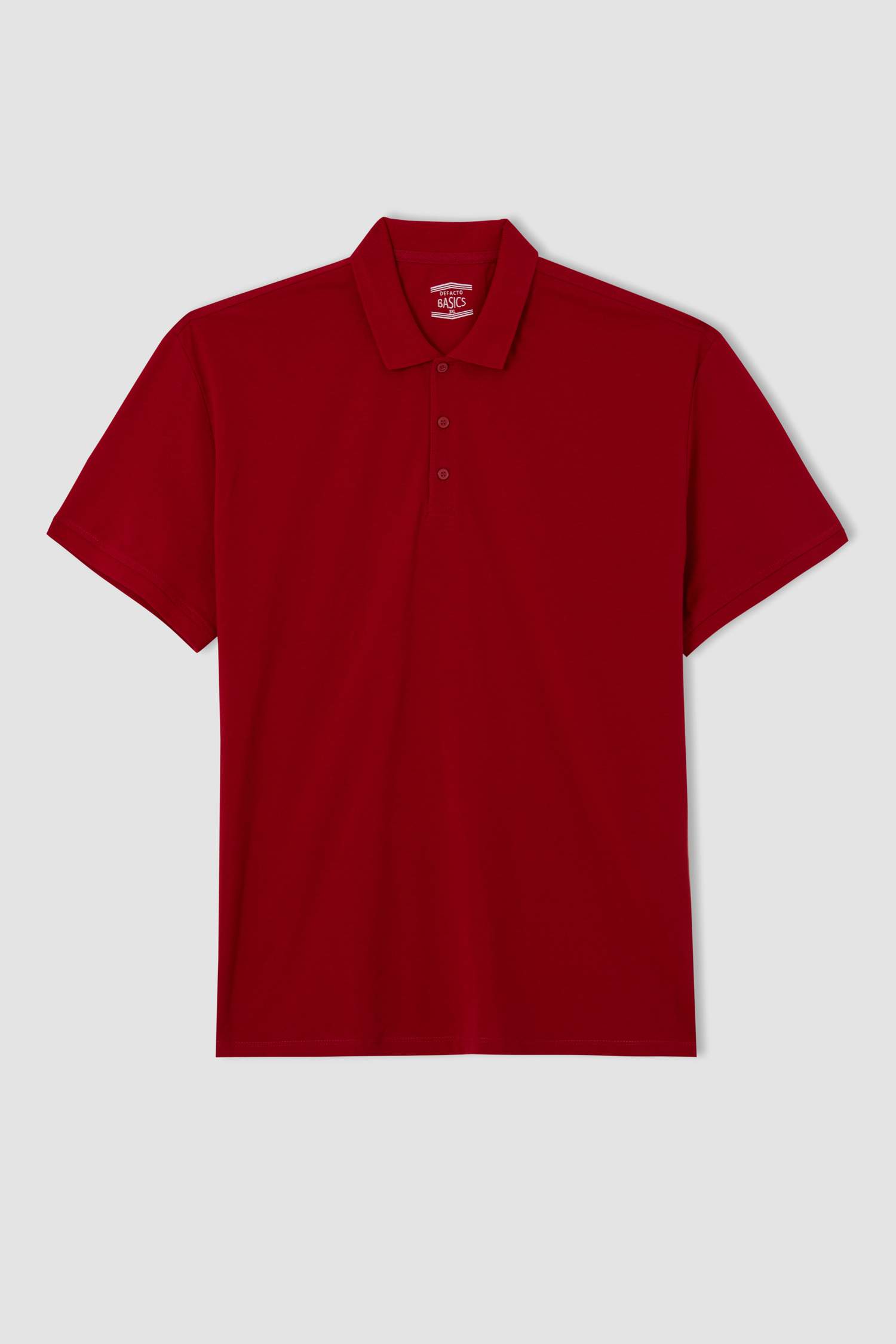 Büyük Beden Regular Fit Polo Yaka Basic Kısa Kollu Tişört
