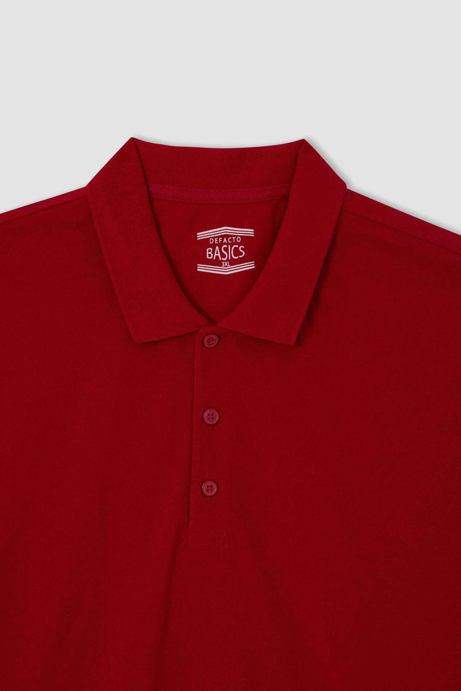 Büyük Beden Regular Fit Polo Yaka Basic Kısa Kollu Tişört