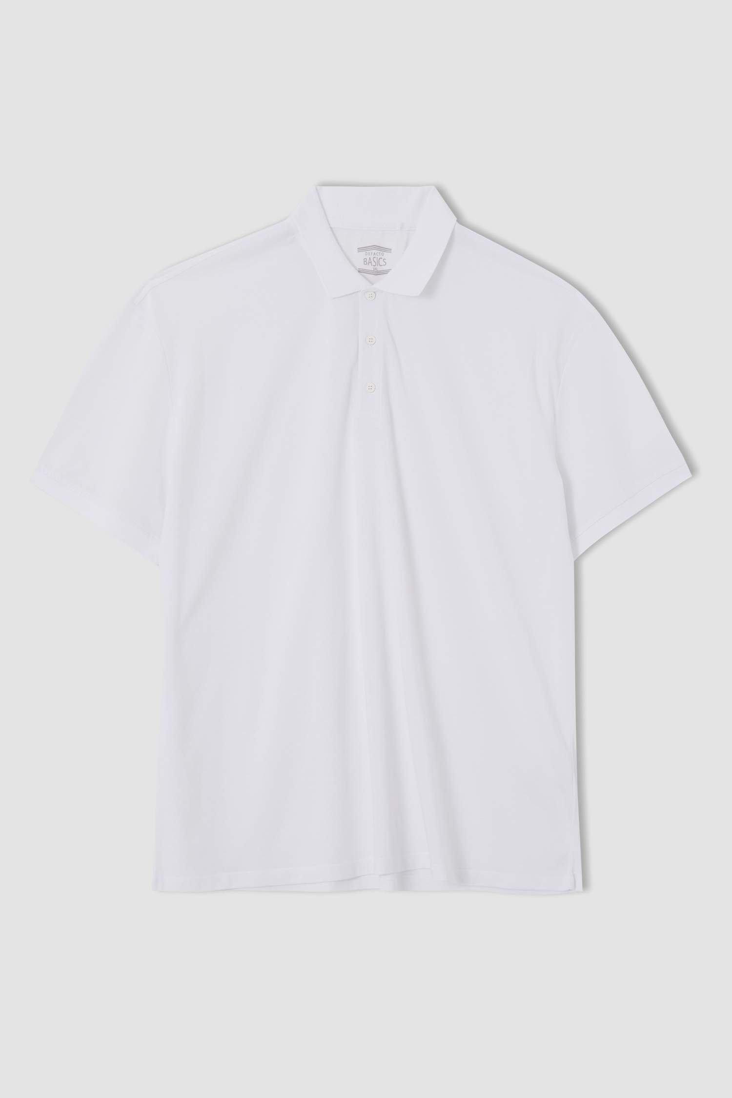 Büyük Beden Regular Fit Polo Yaka Basic Kısa Kollu Tişört
