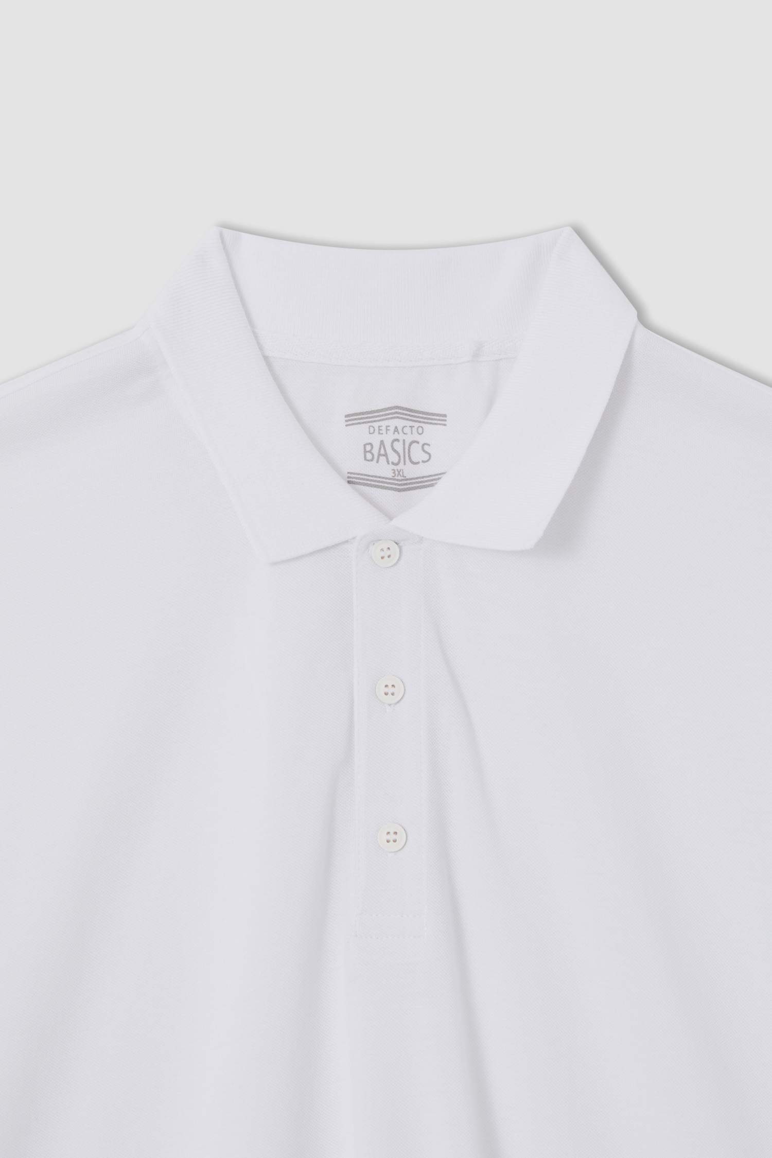 Büyük Beden Regular Fit Polo Yaka Basic Kısa Kollu Tişört