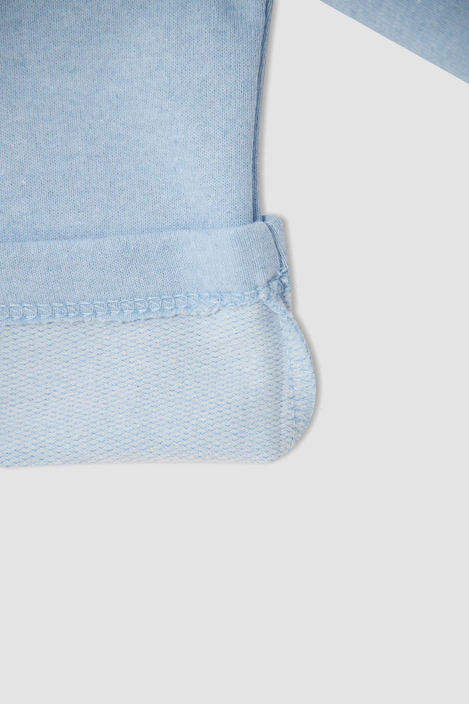 Kız Çocuk Crop Bisiklet Yaka Baskılı 2'li Sweatshirt