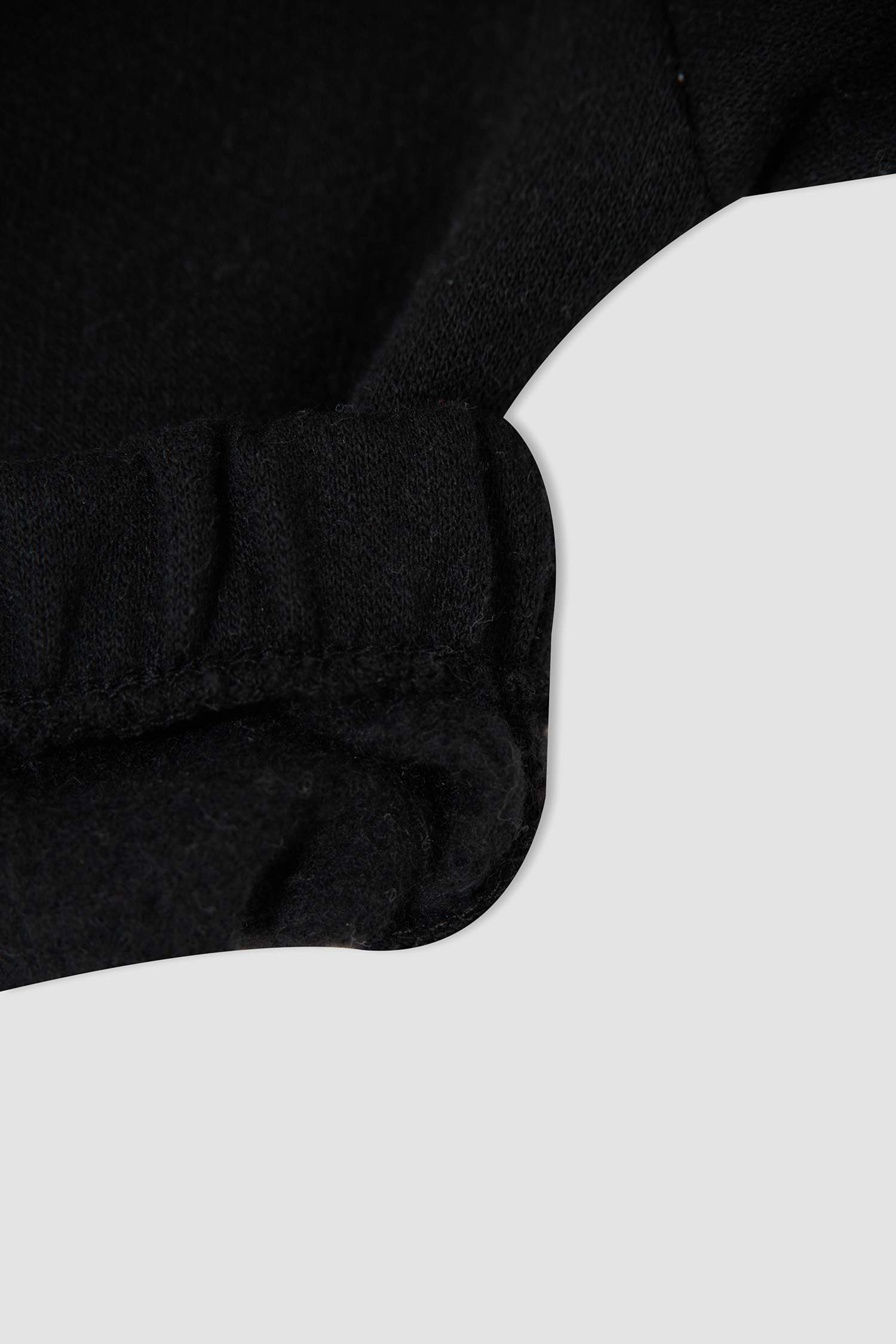 Kız Çocuk Crop Bisiklet Yaka Baskılı 2'li Sweatshirt